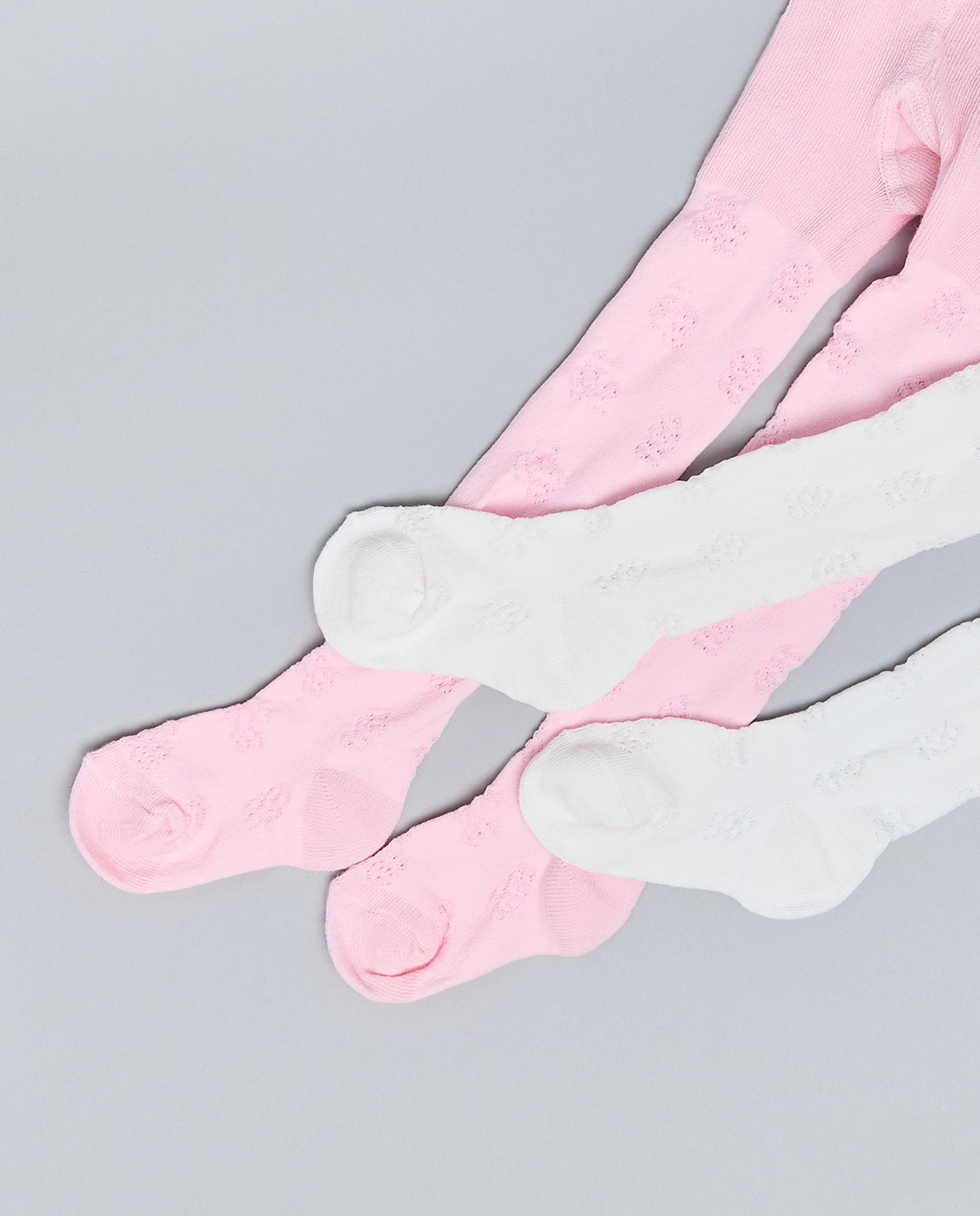 2 Pack Textured Stockings