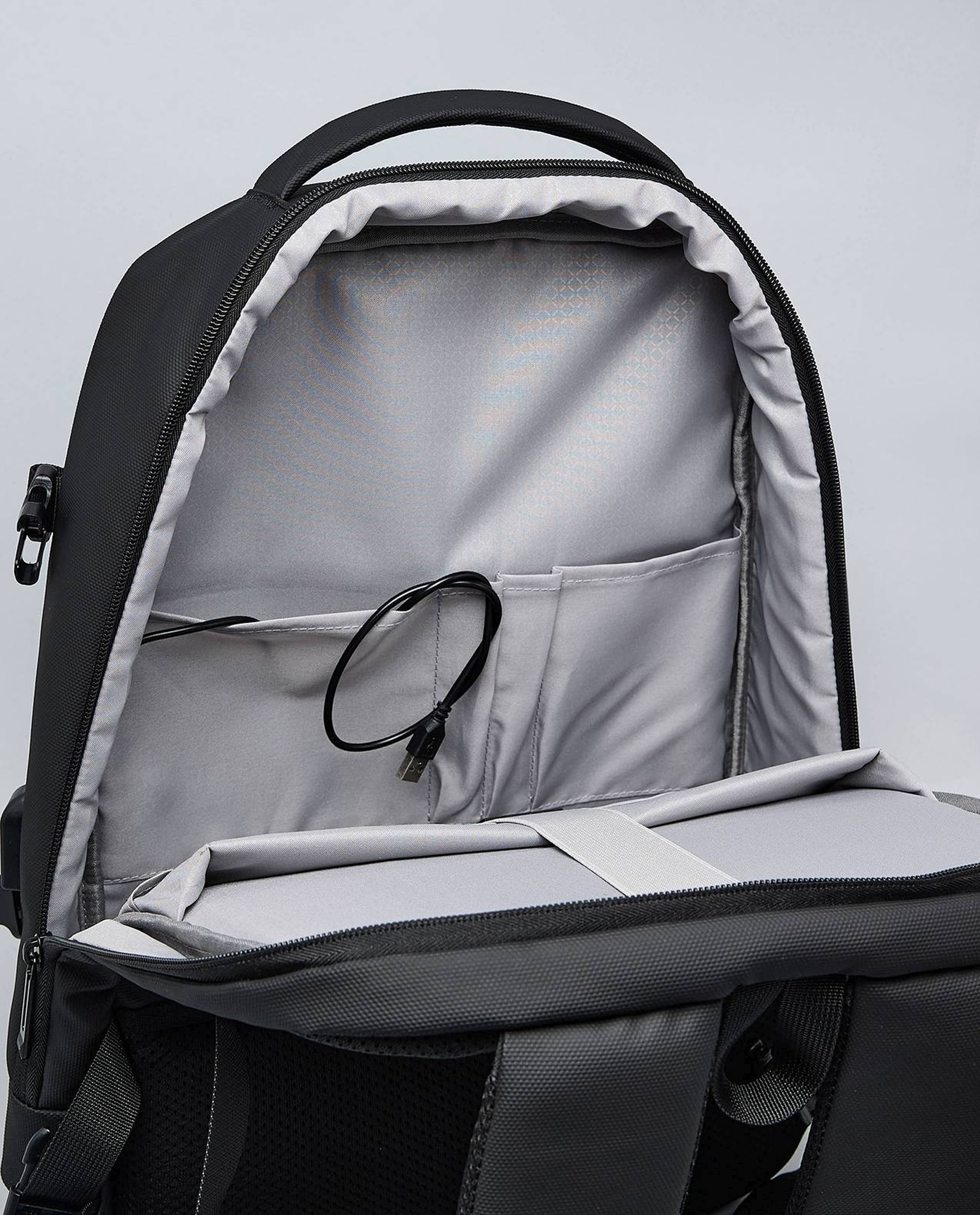 Solid Zip-Around Backpack