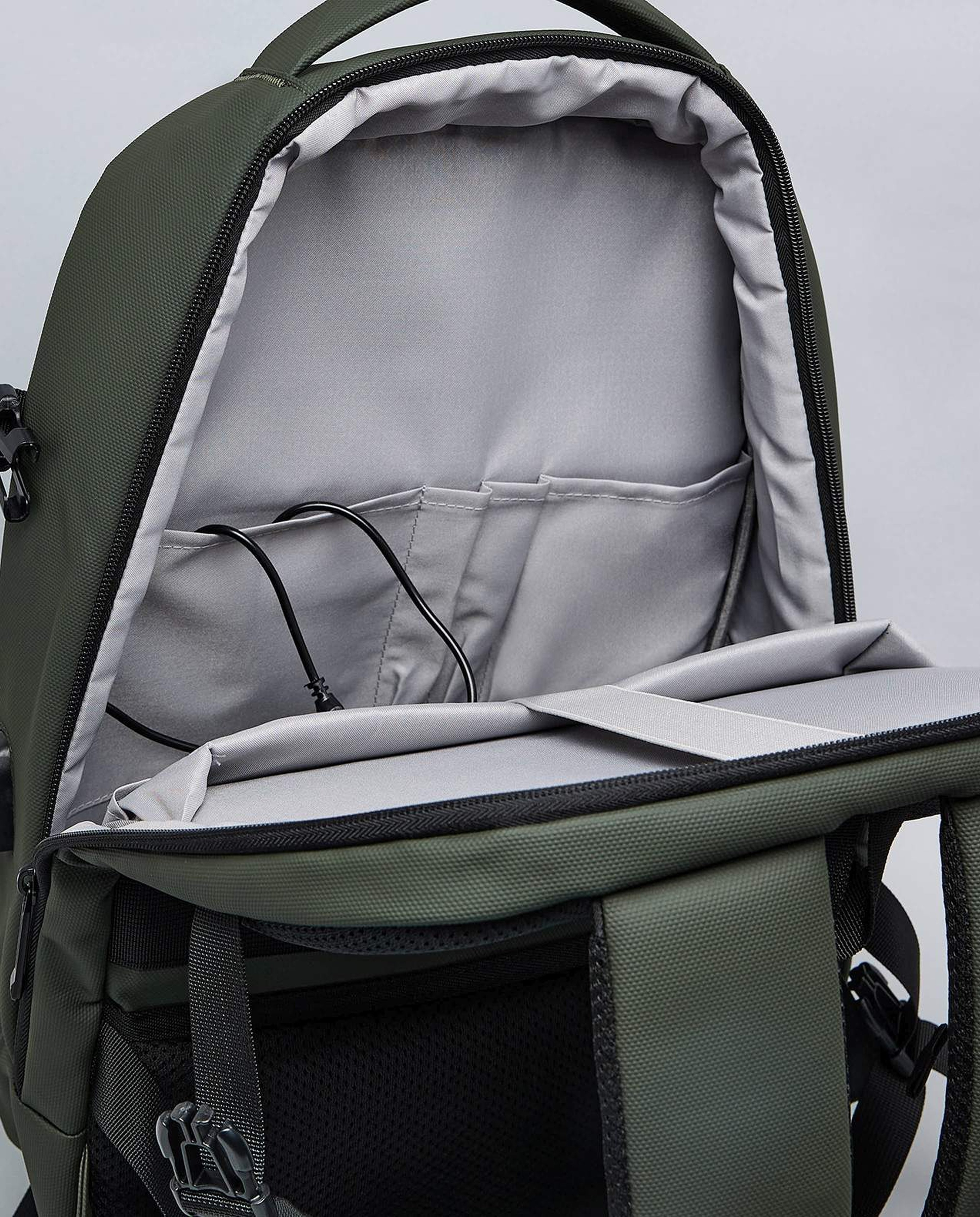 Solid Zip-Around Backpack