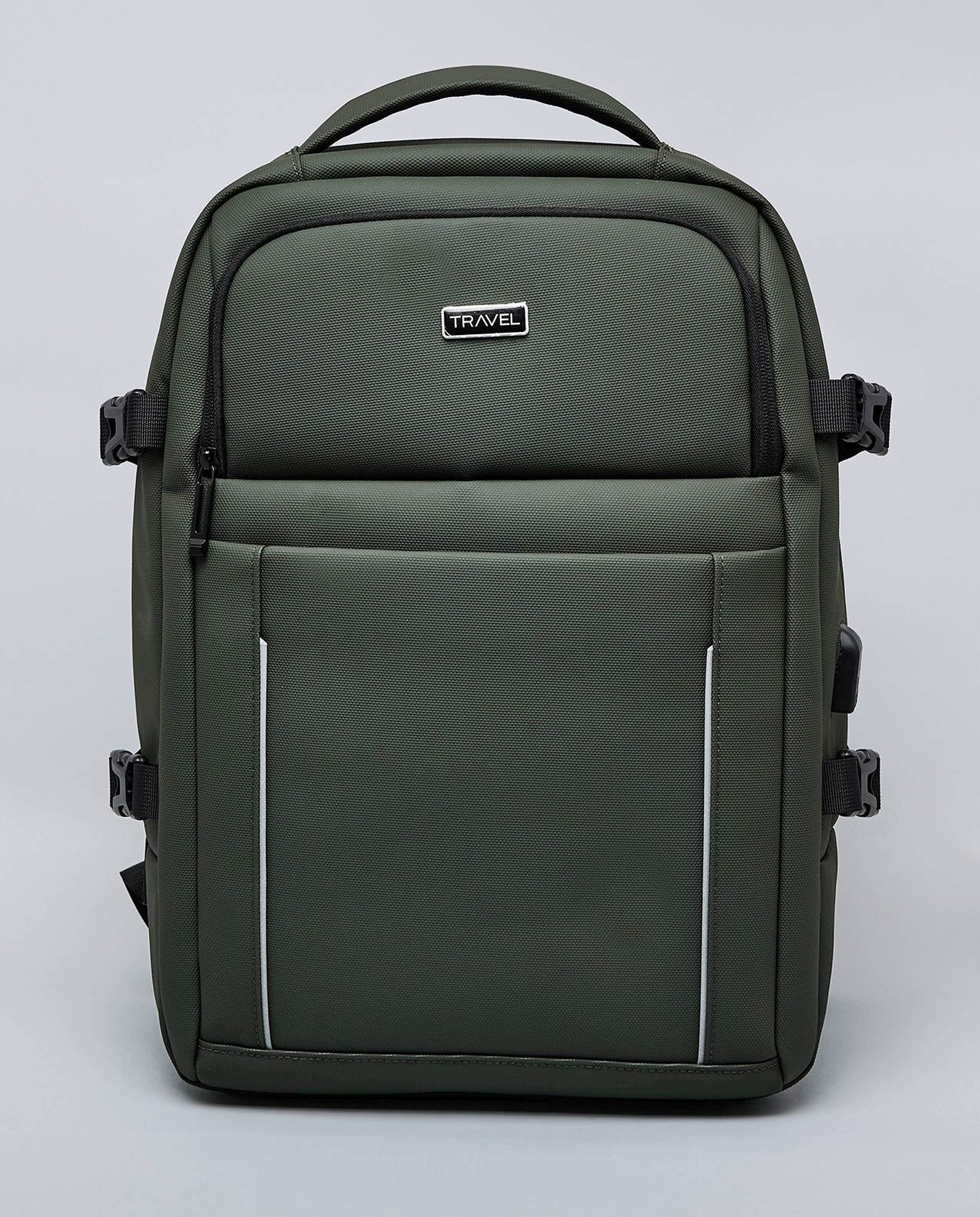 Solid Zip-Around Backpack