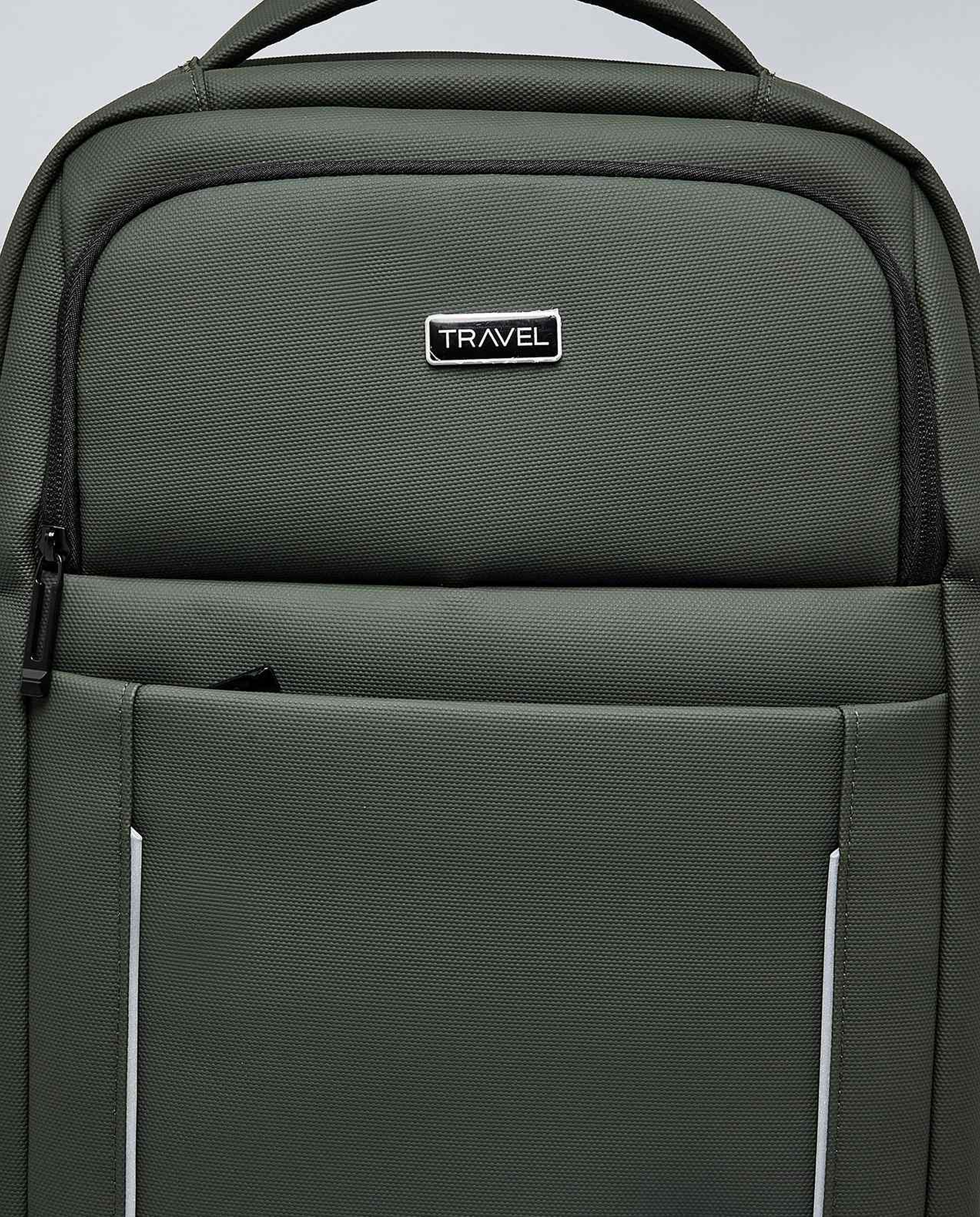 Solid Zip-Around Backpack