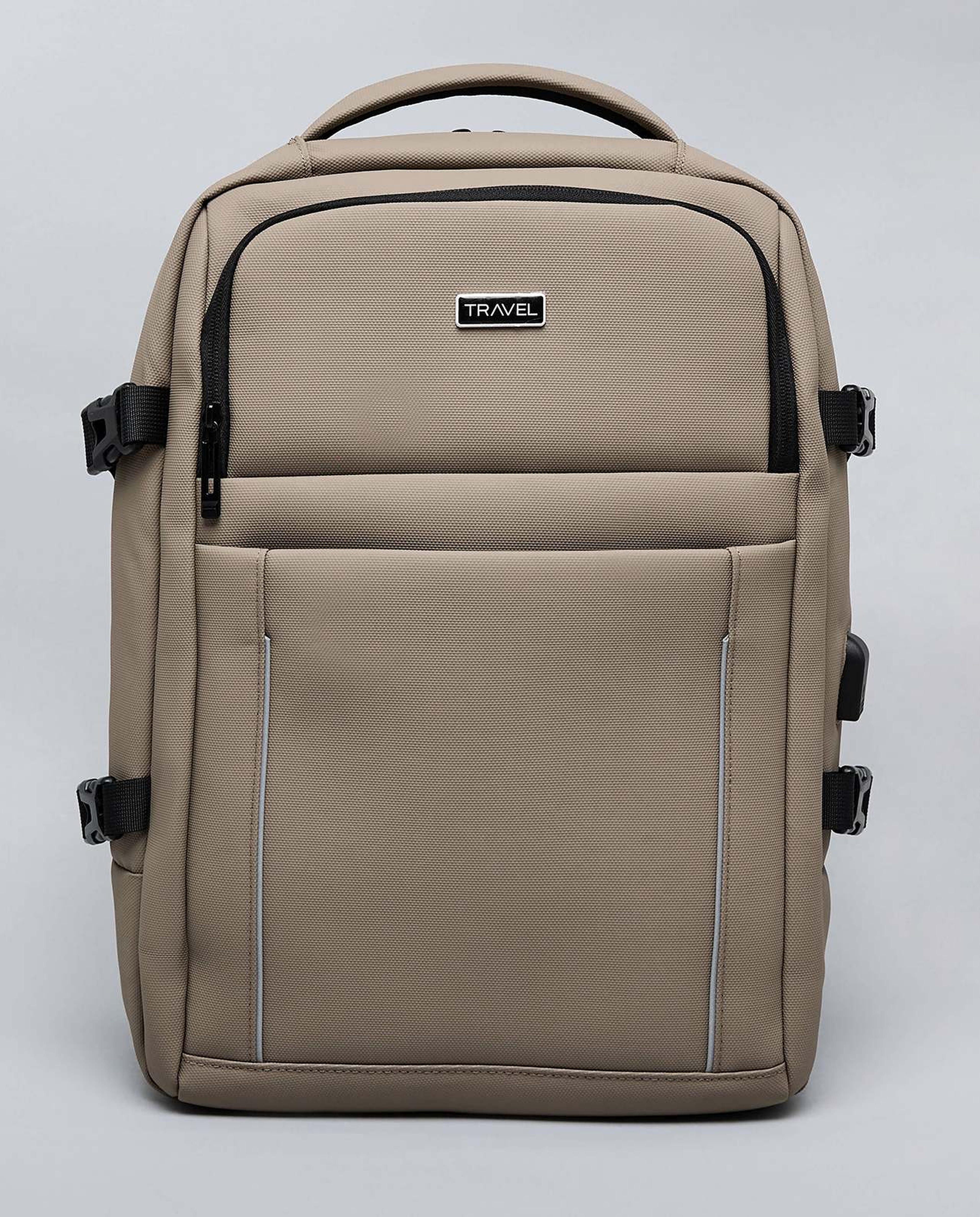 Solid Zip-Around Backpack