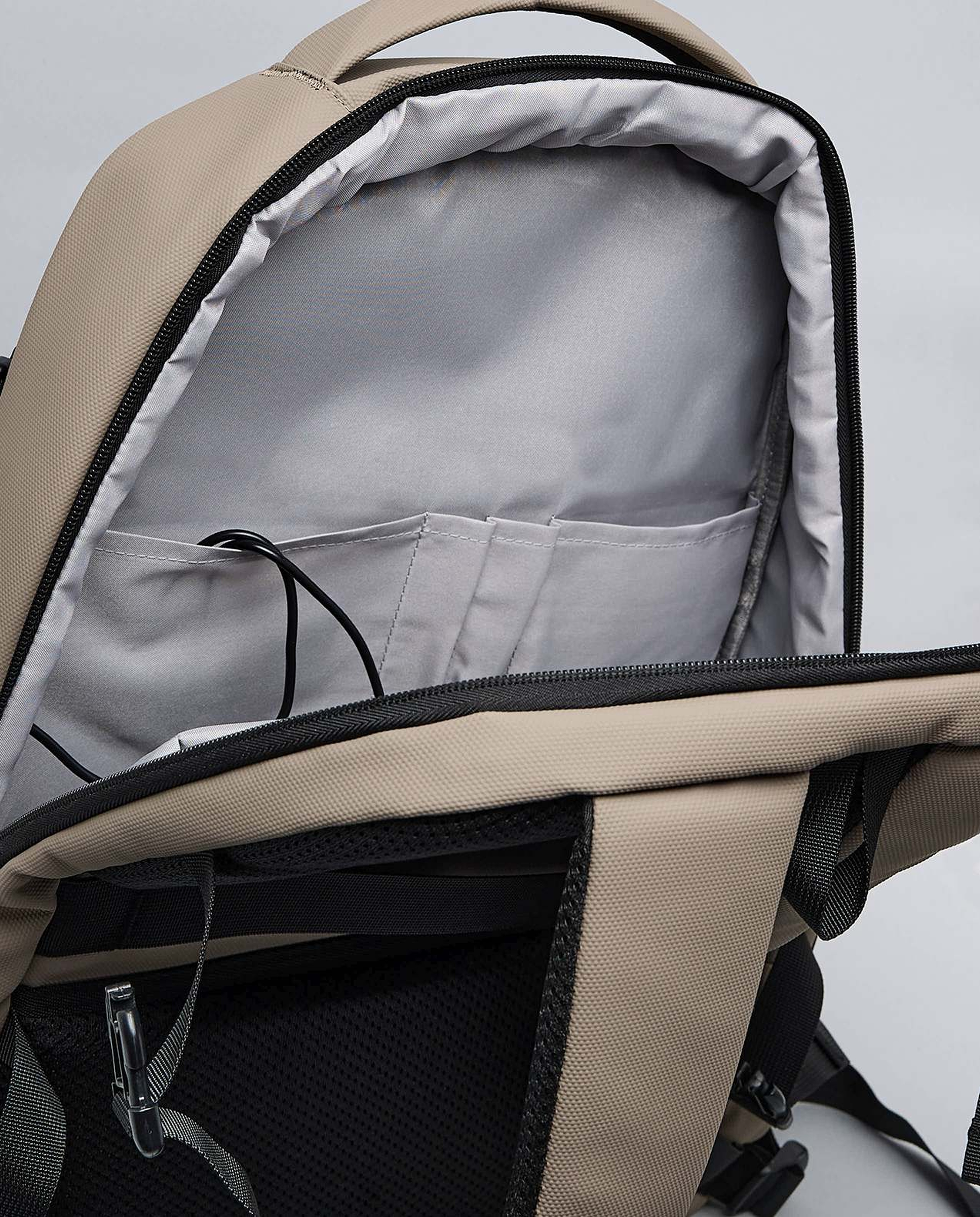 Solid Zip-Around Backpack