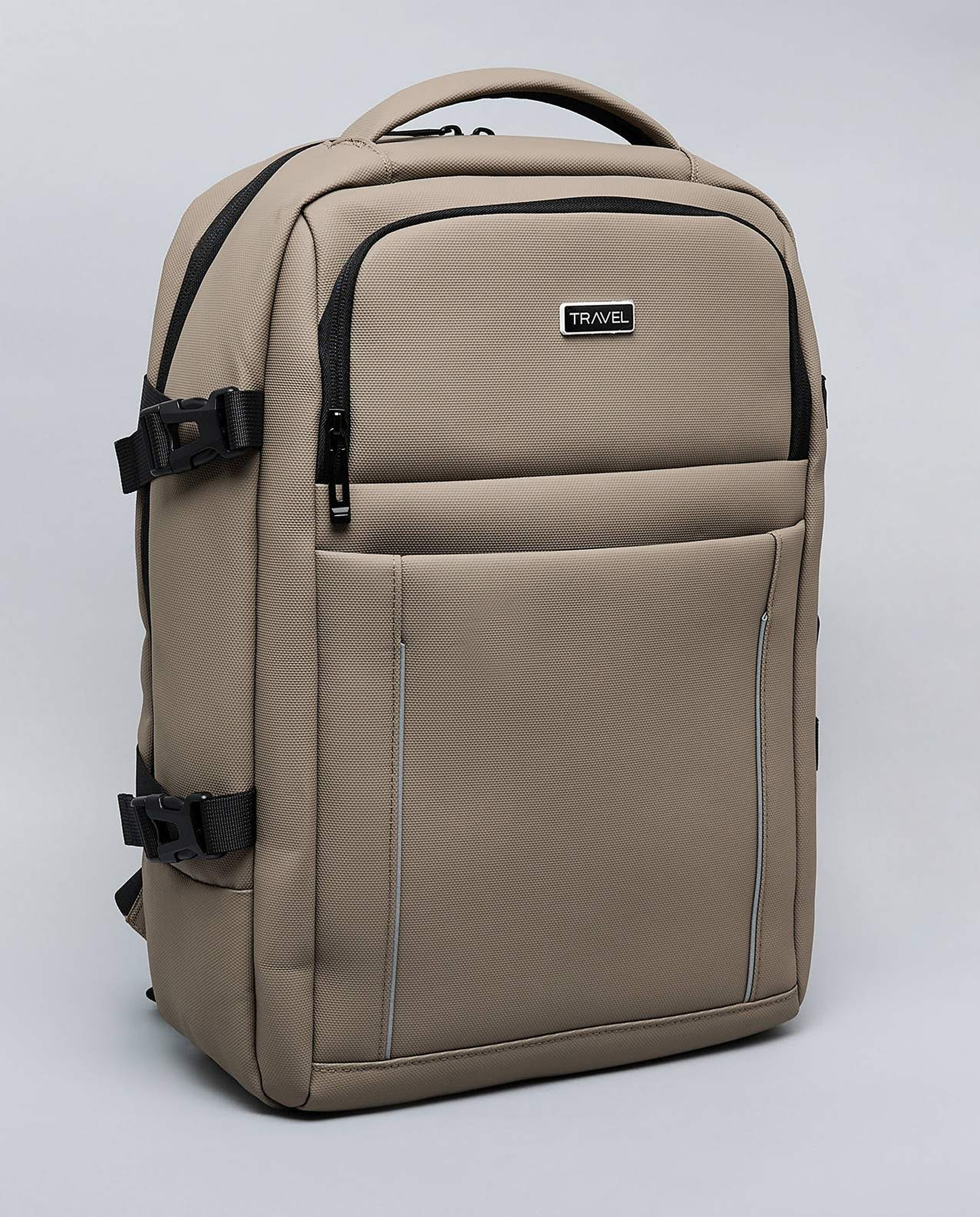 Solid Zip-Around Backpack