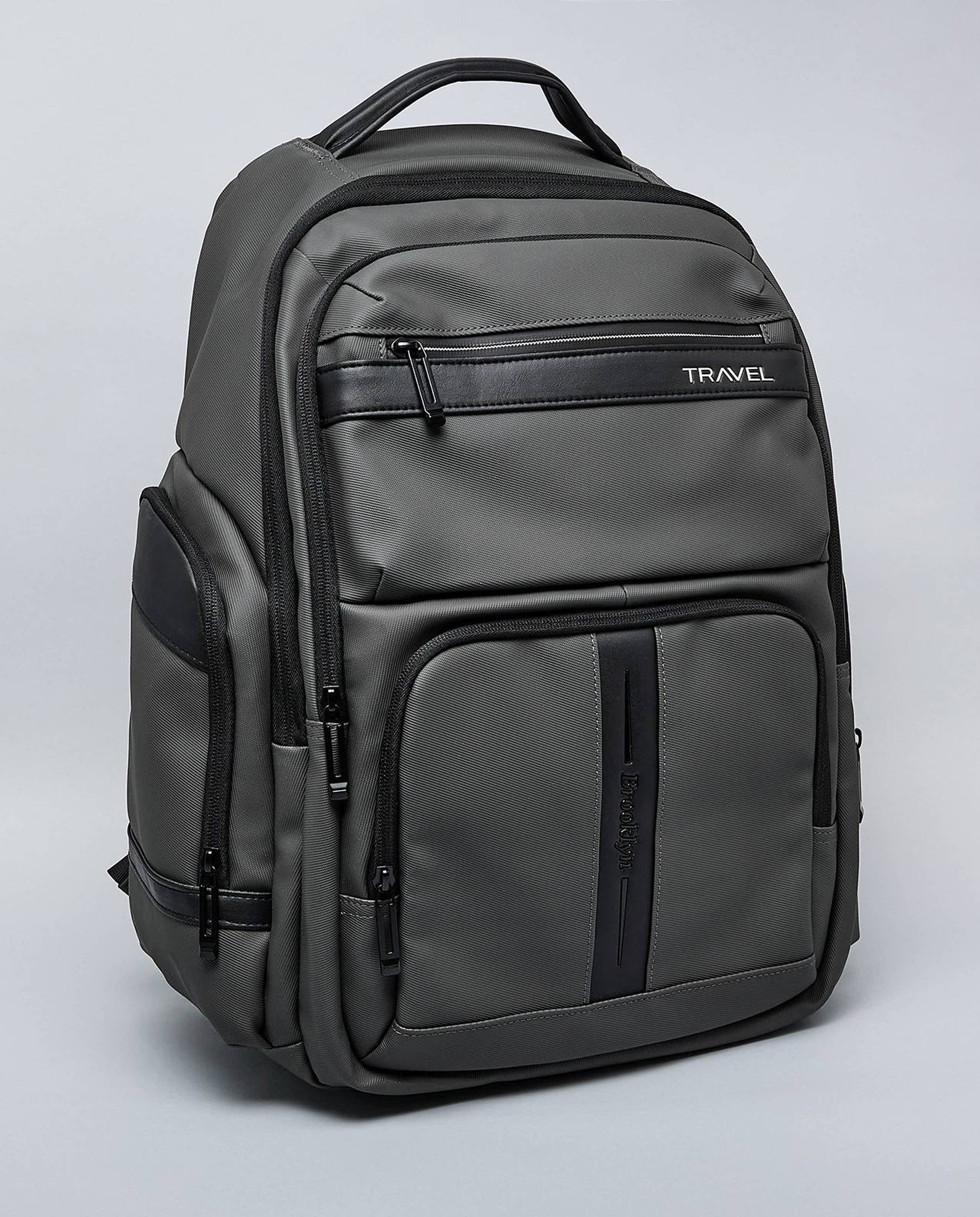Solid Zip-Around Backpack