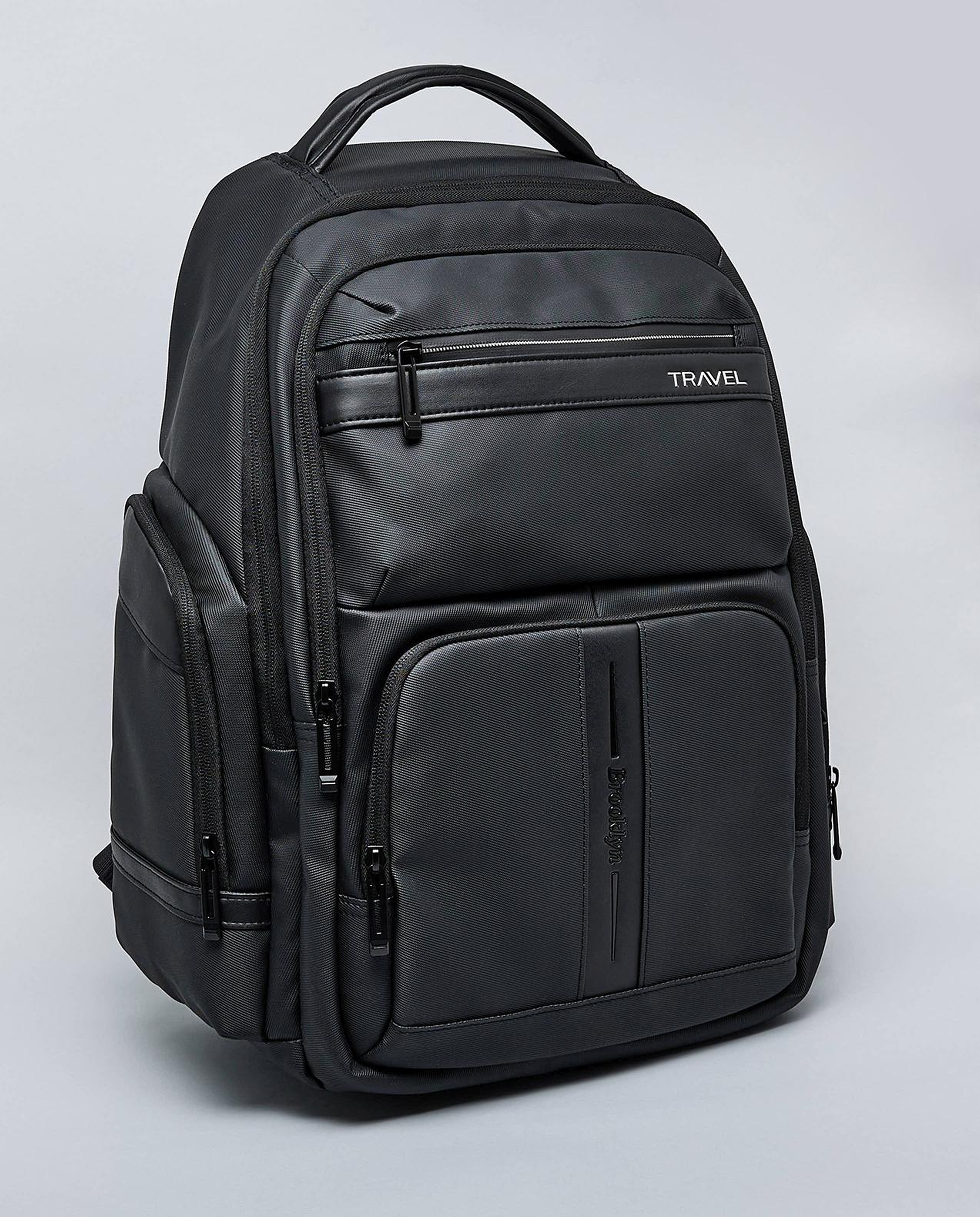 Solid Zip-Around Backpack