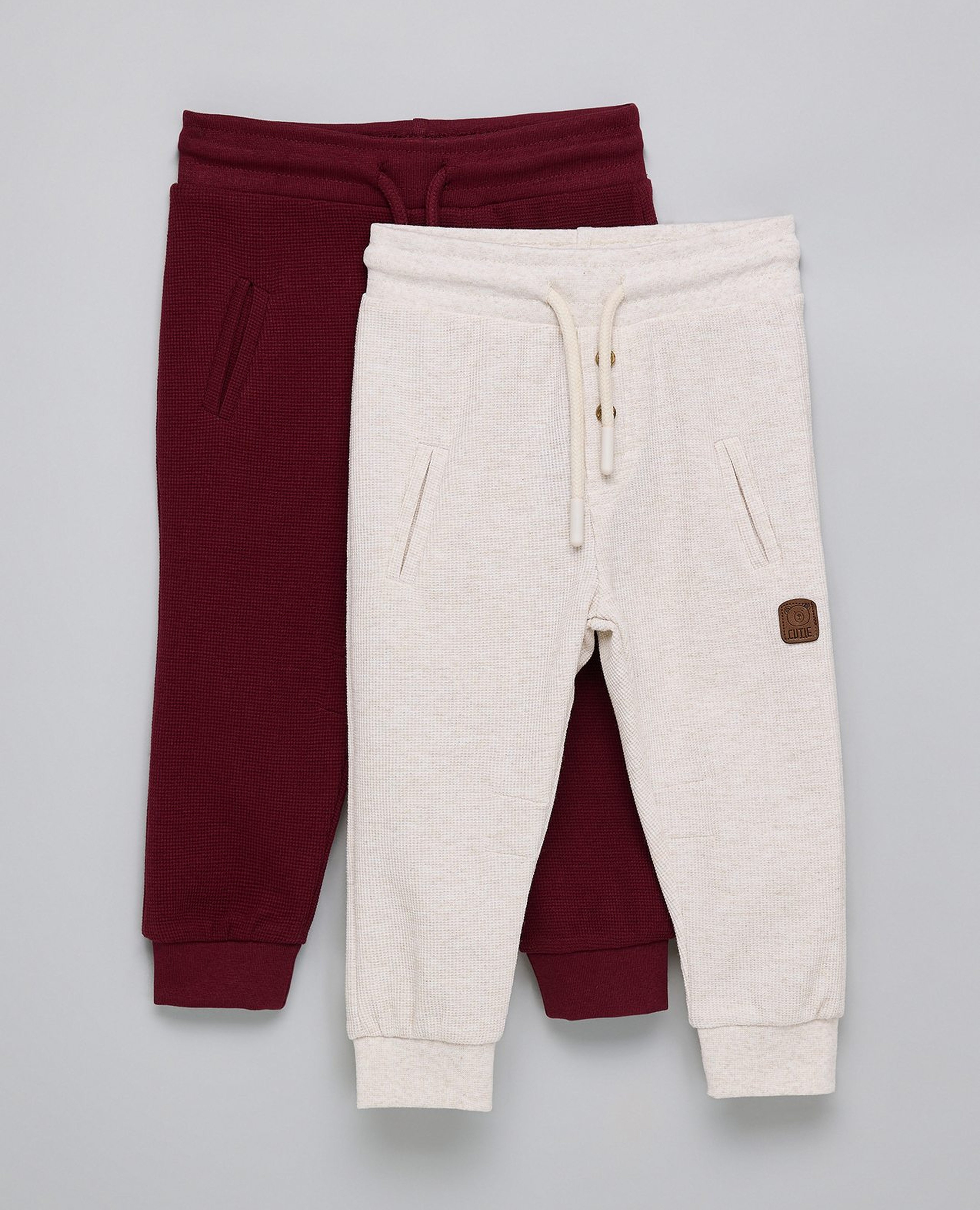 2 Pack Joggers with Drawstring Waist