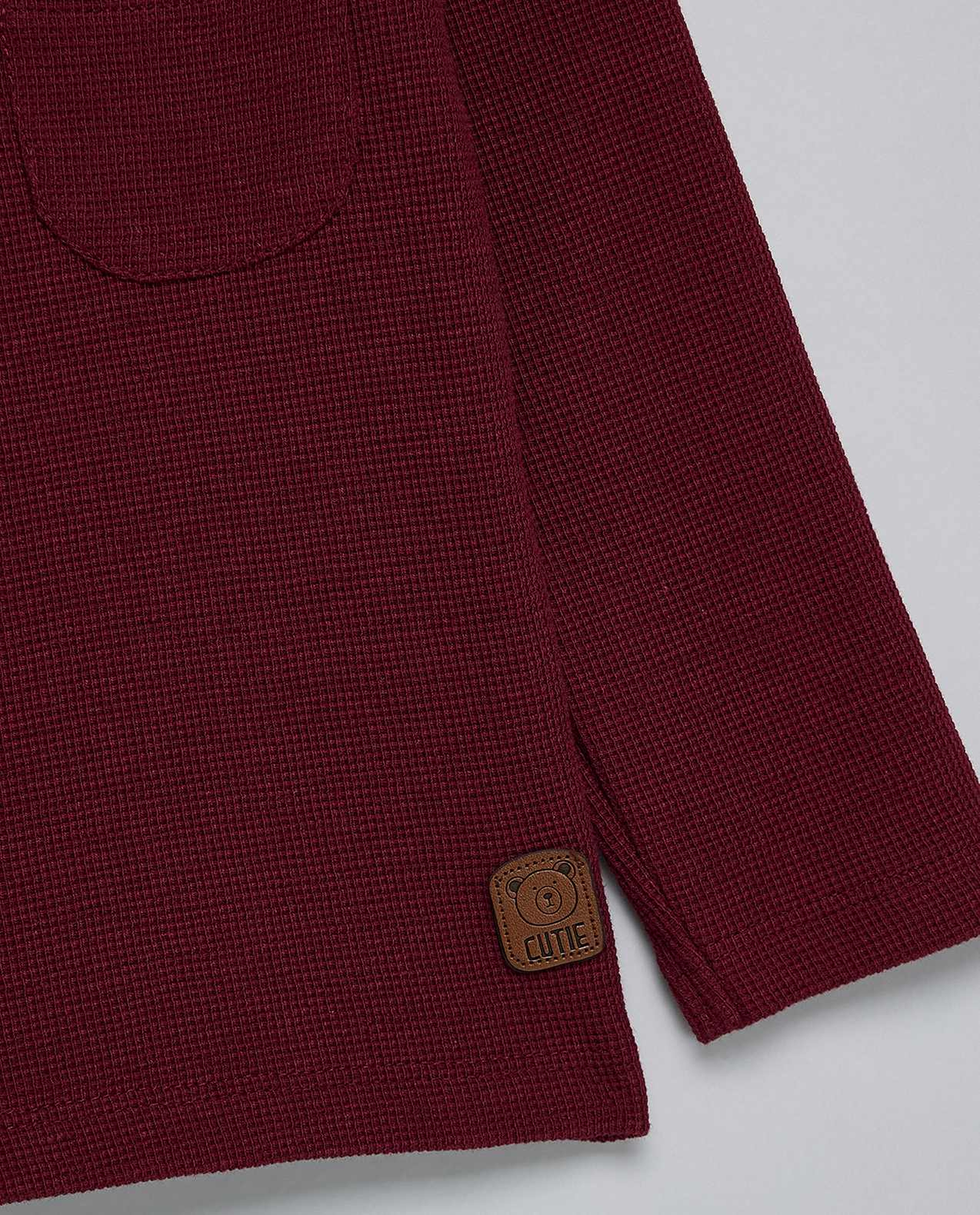 2 Pack Textured T-Shirts with Long Sleeves