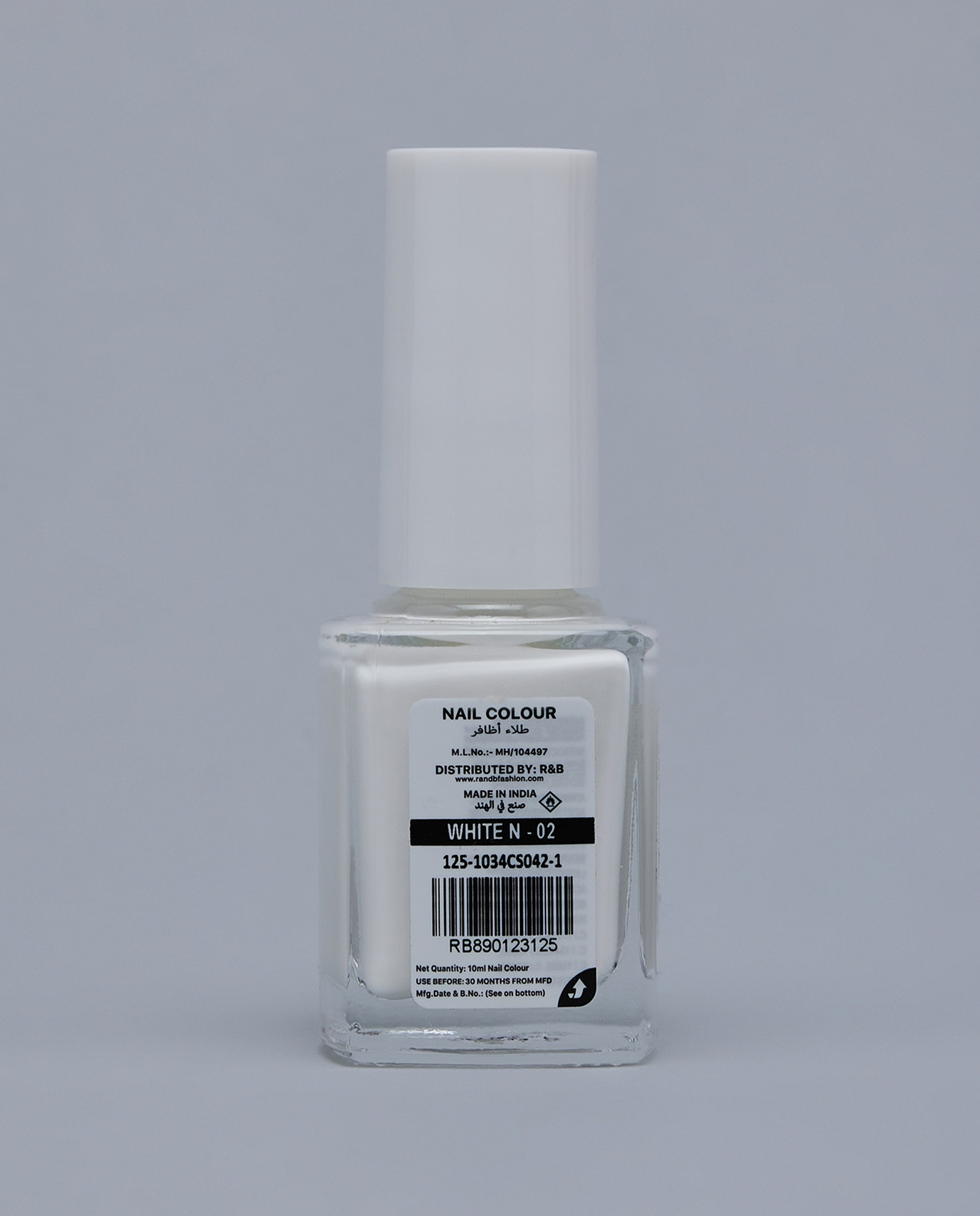 White RB-231 Nail Polish, 10ml