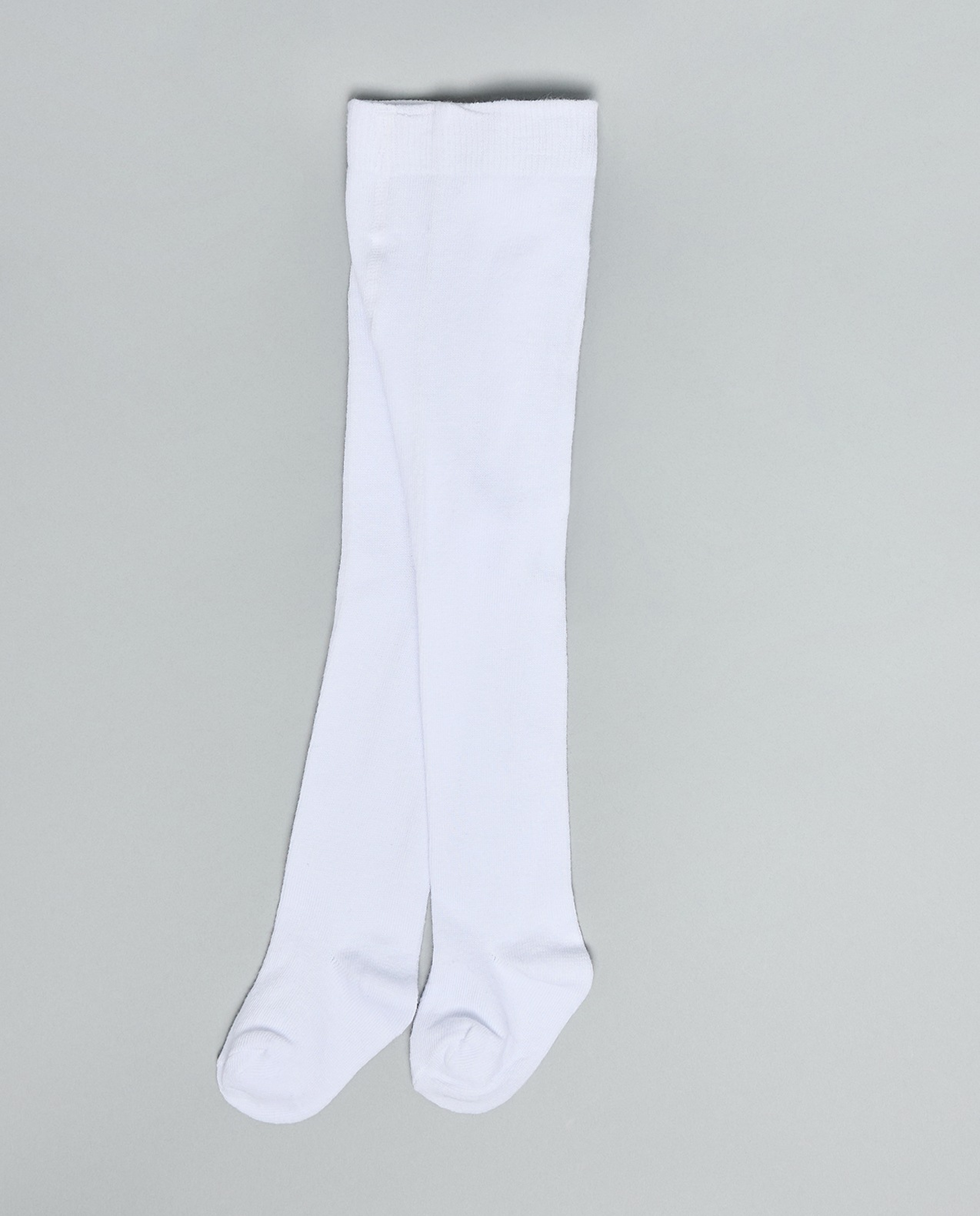 2 Pack Solid Footed Stockings