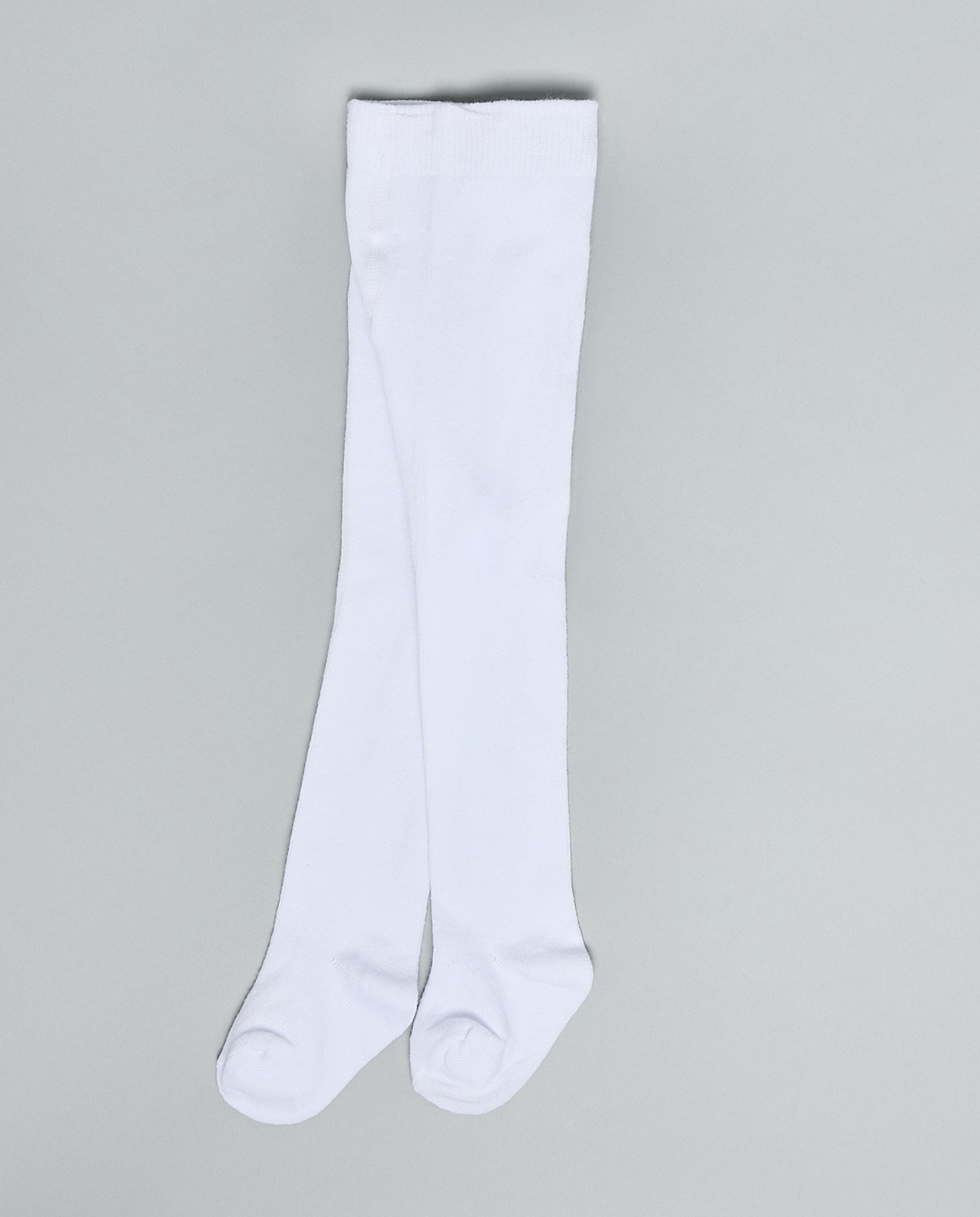 2 Pack Solid Footed Stockings