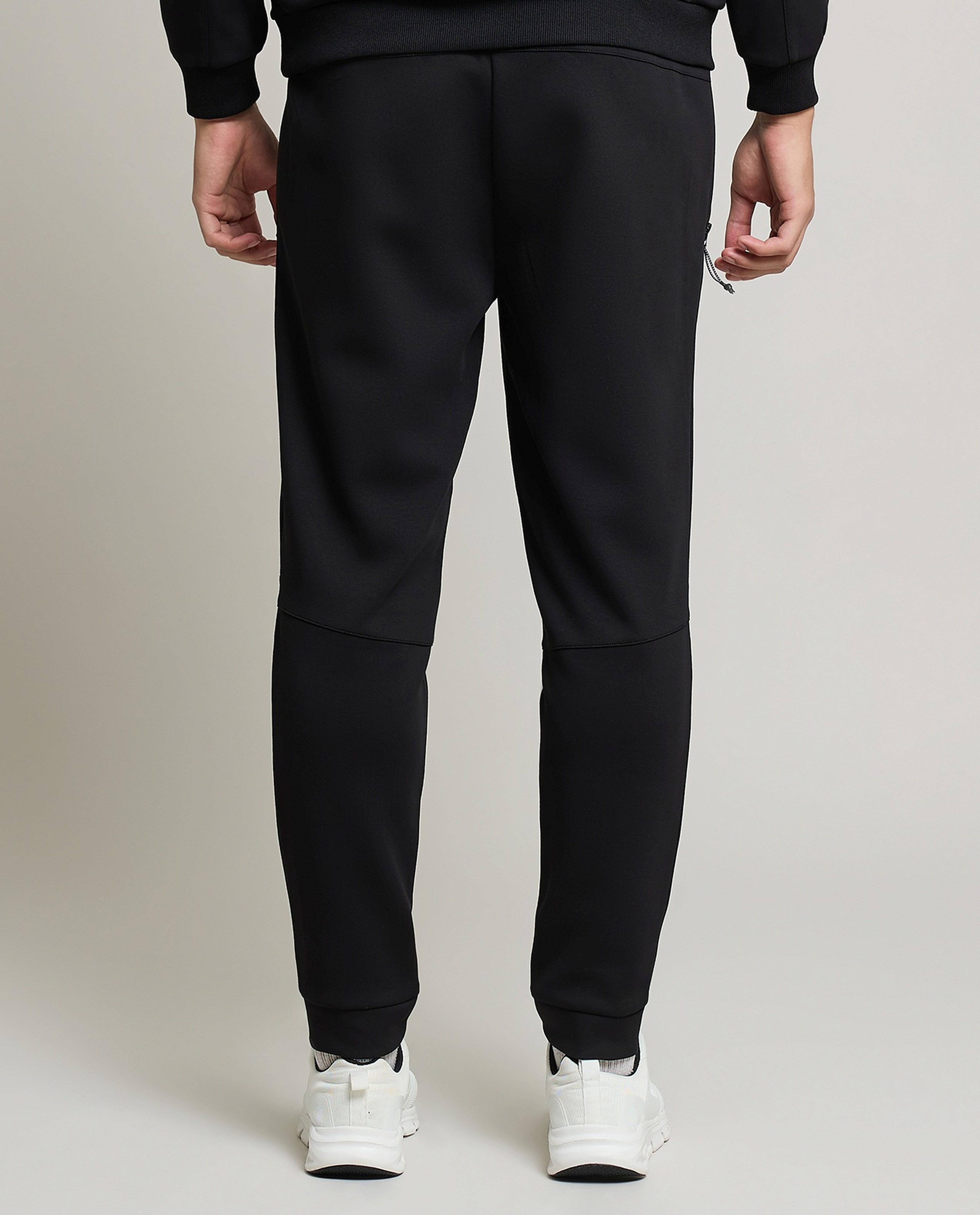 Solid Joggers with Drawstring Waist