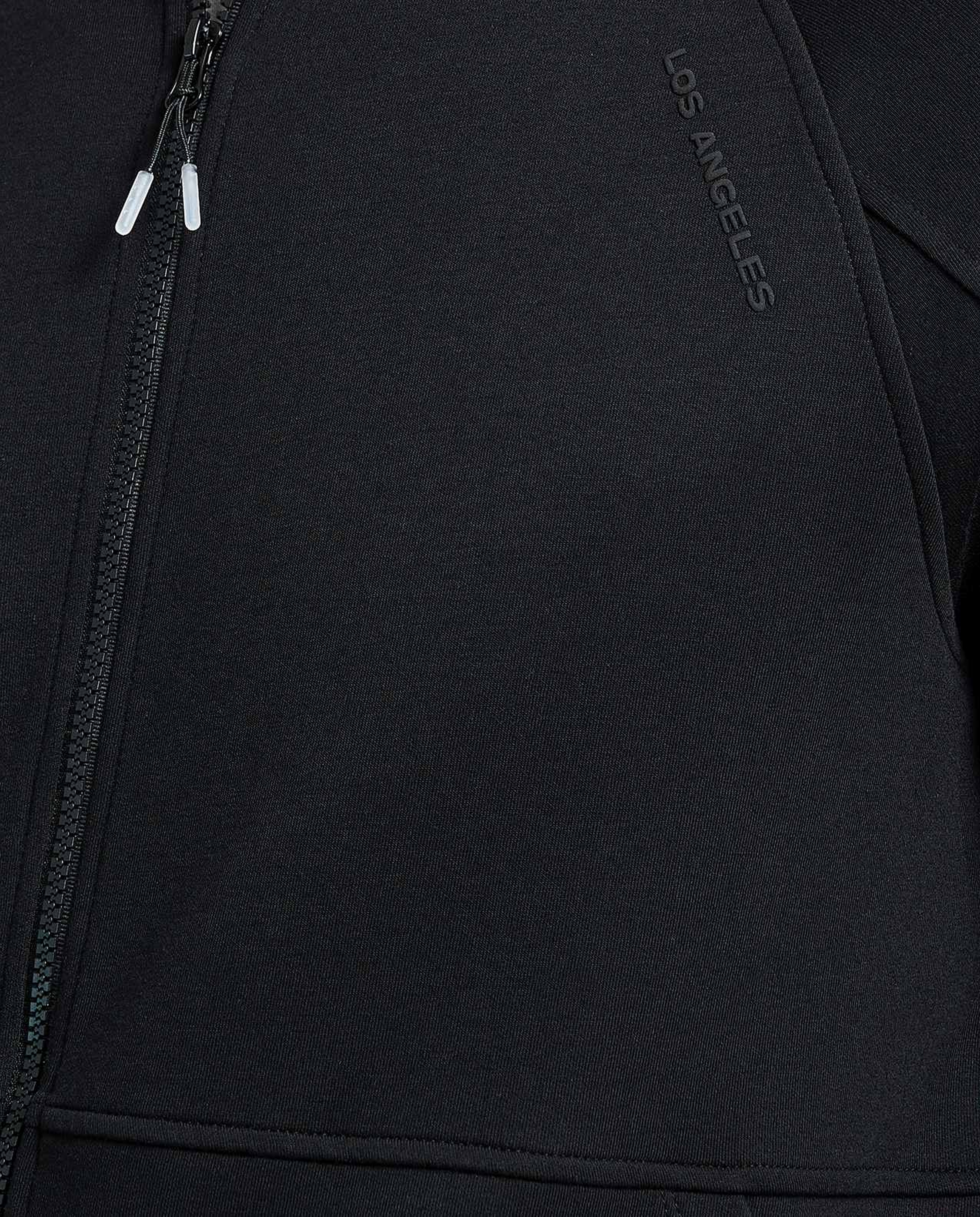 Solid Jacket with Zipper Closure