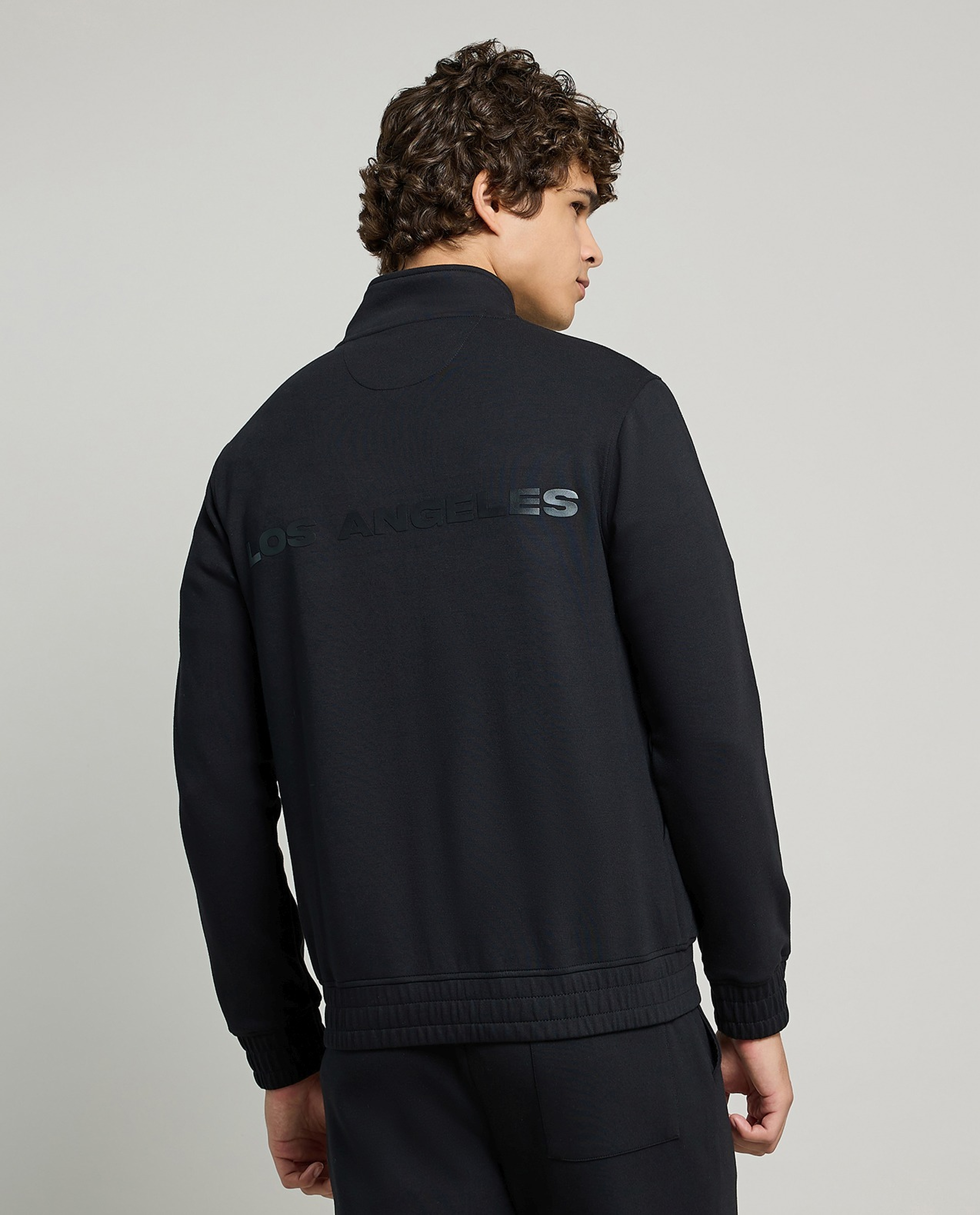 Solid Jacket with Zipper Closure