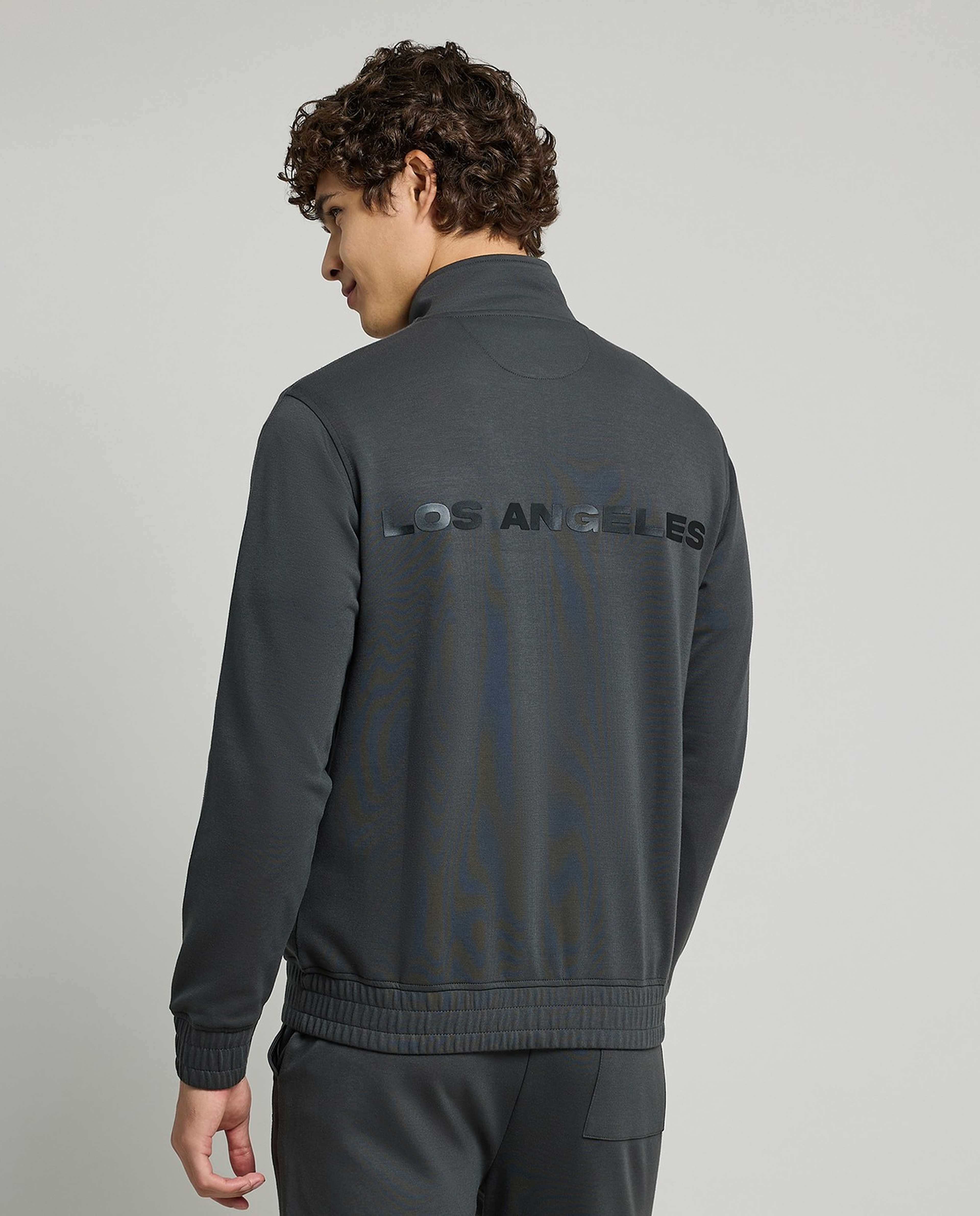 Solid Jacket with Zipper Closure