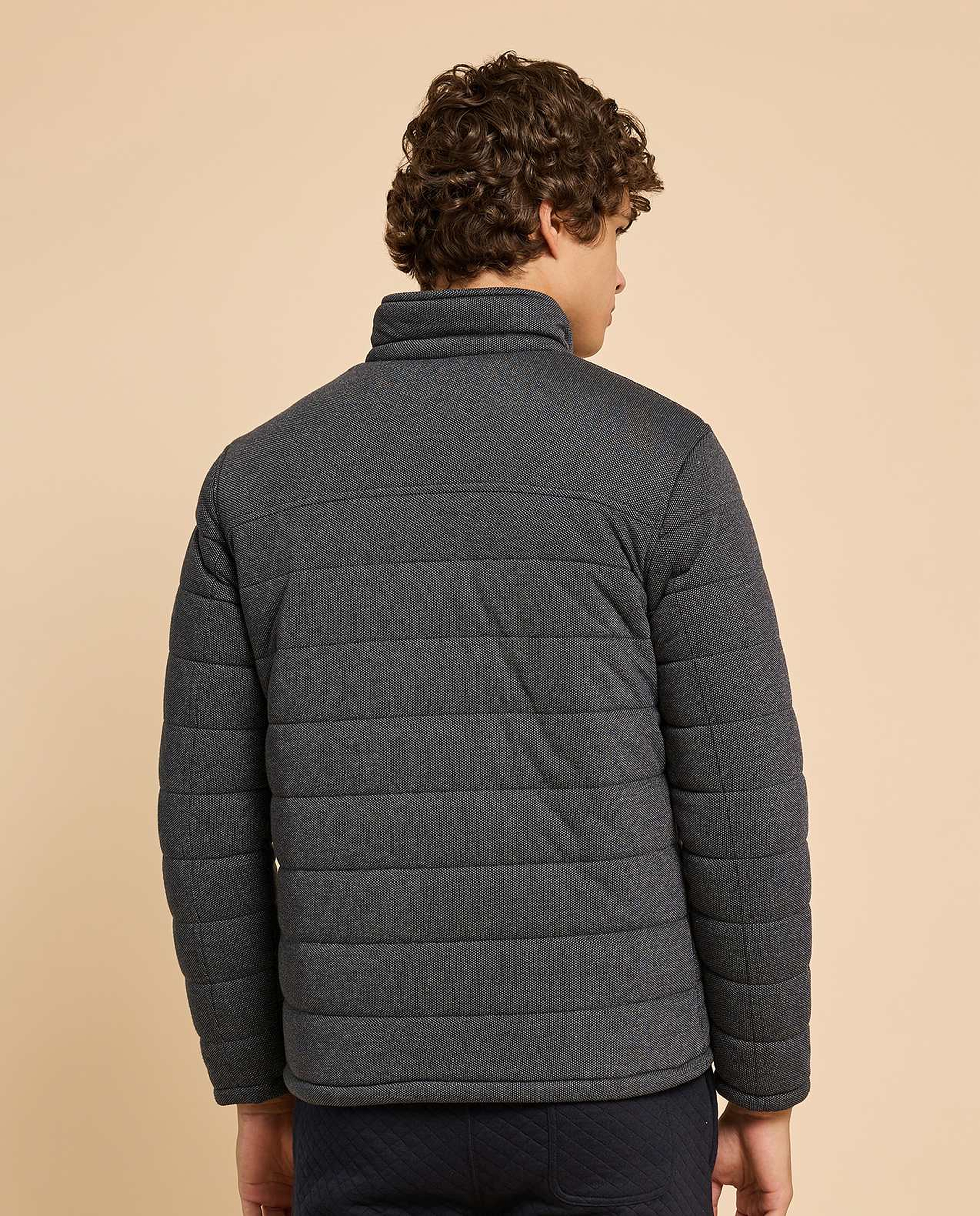 Quilted Jacket with Zipper Closure
