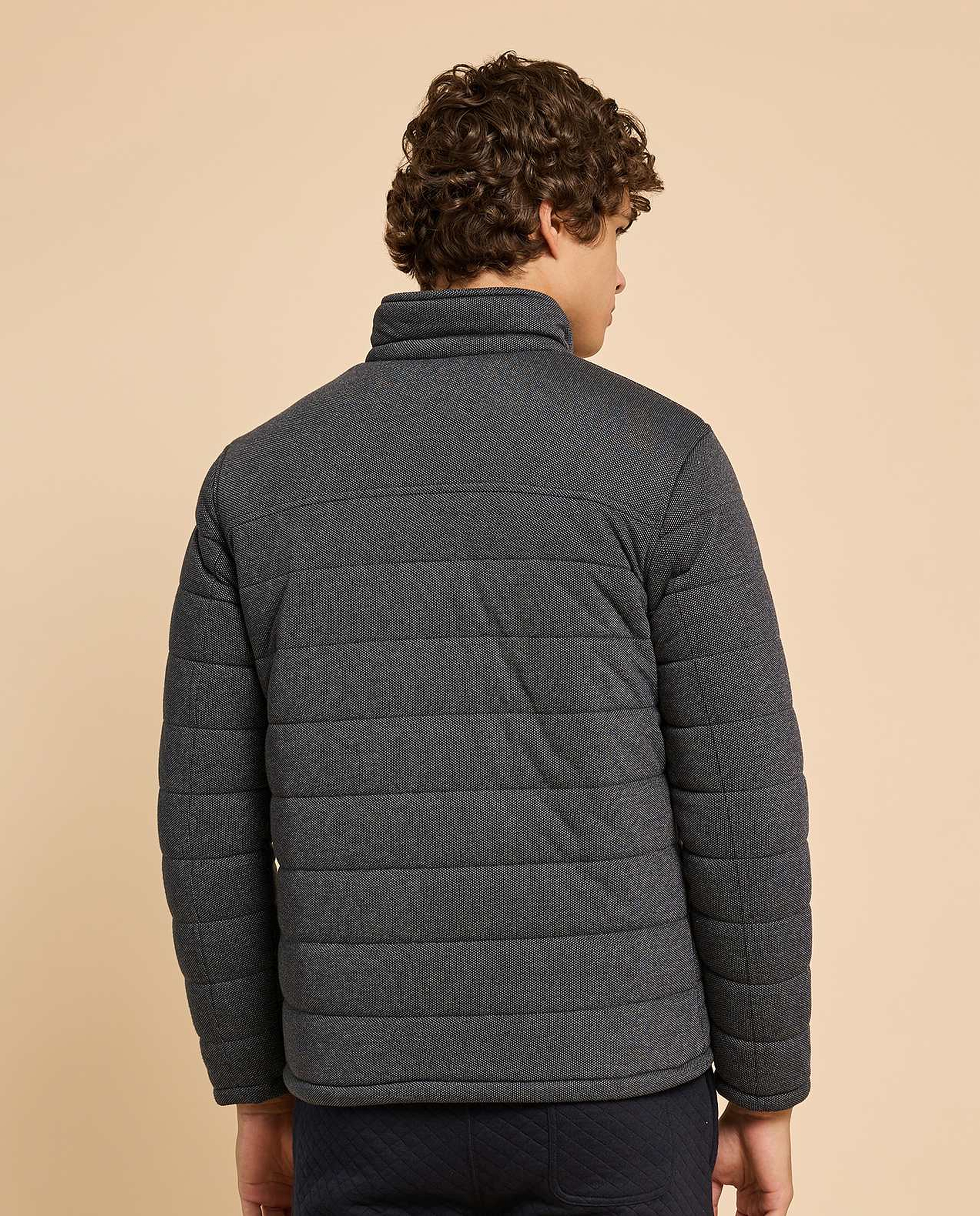 Quilted Jacket with Zipper Closure