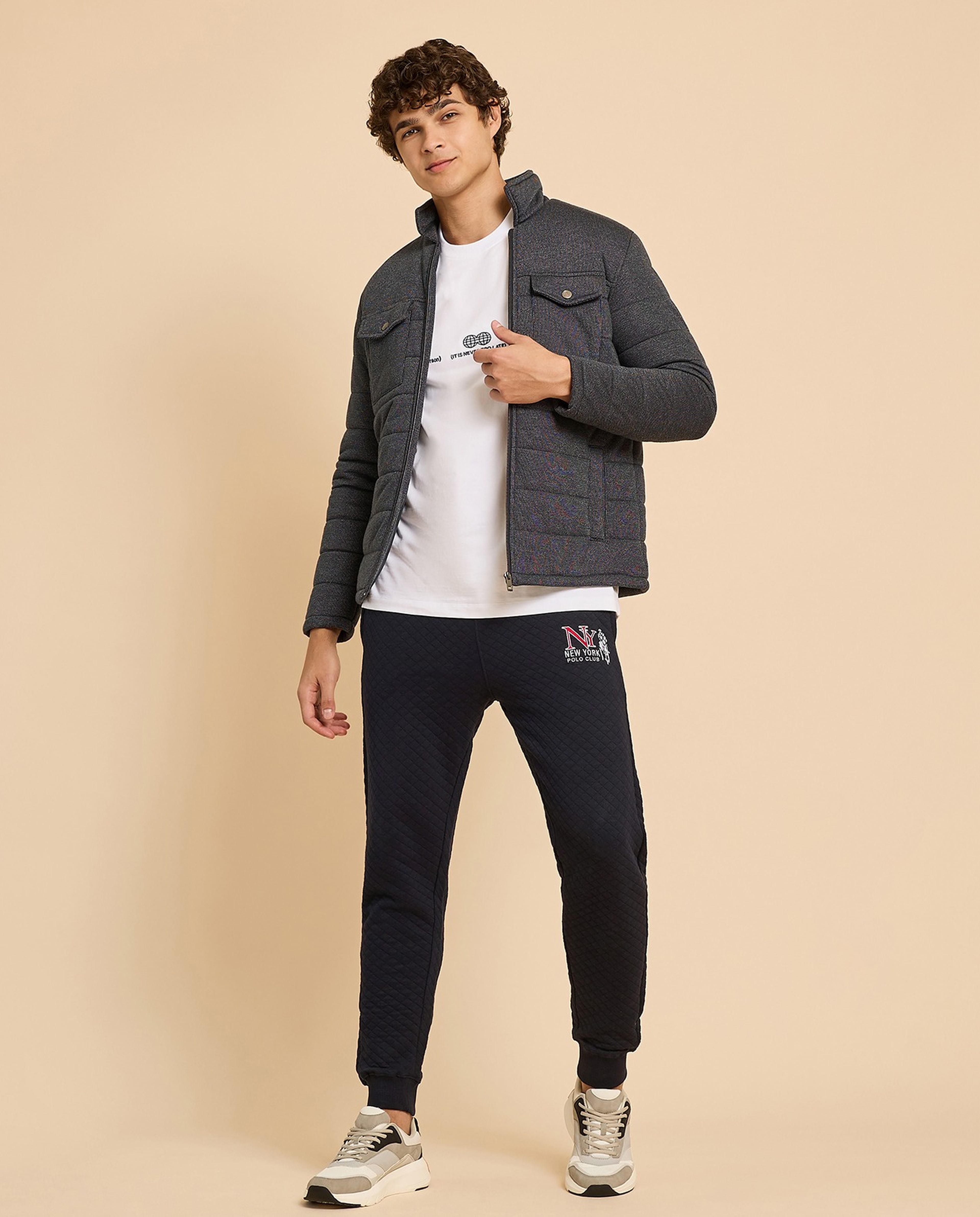 Quilted Jacket with Zipper Closure