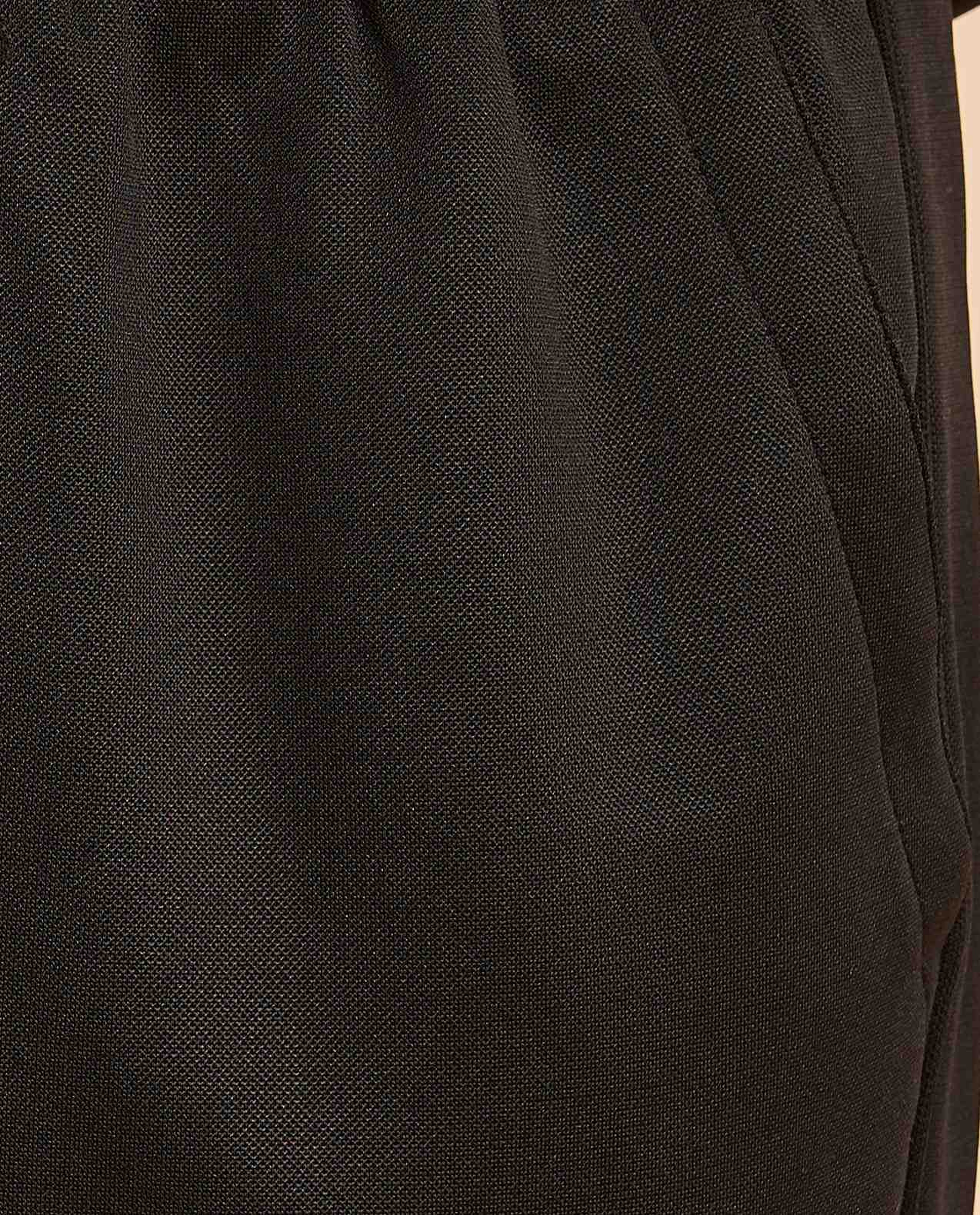 Solid Knitted Pants with Drawstring Waist