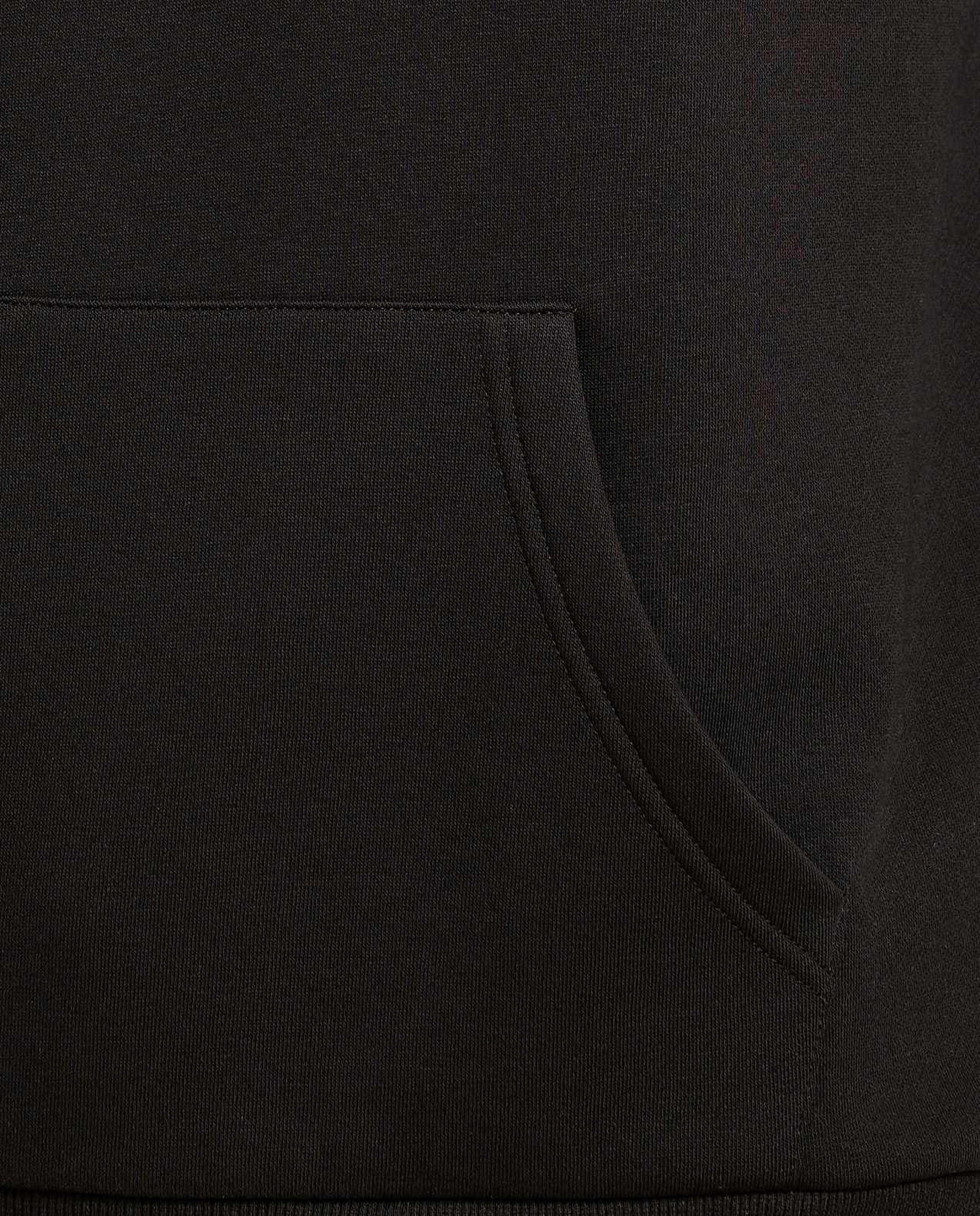 Solid Hoodie with Long Sleeves