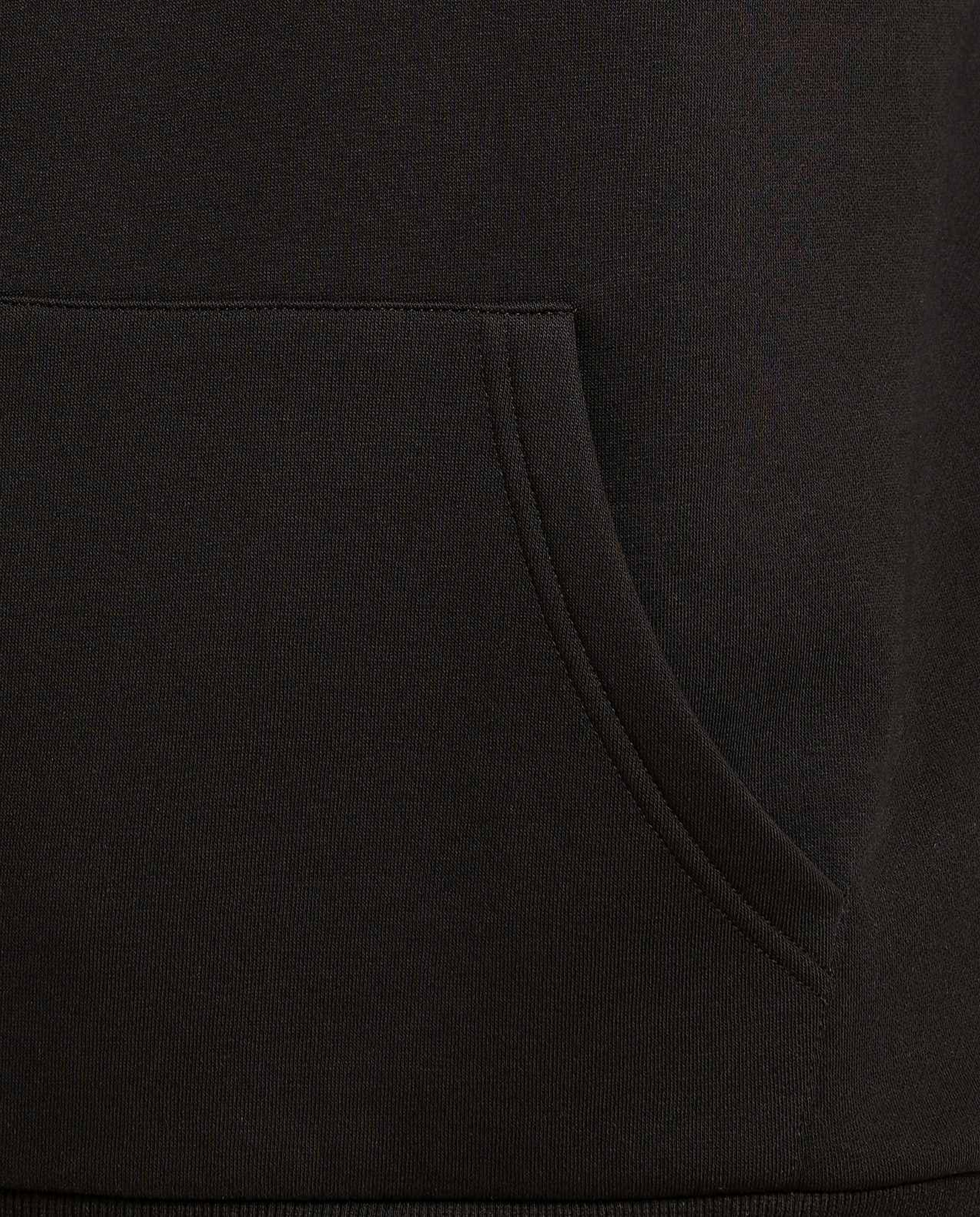 Solid Hoodie with Long Sleeves