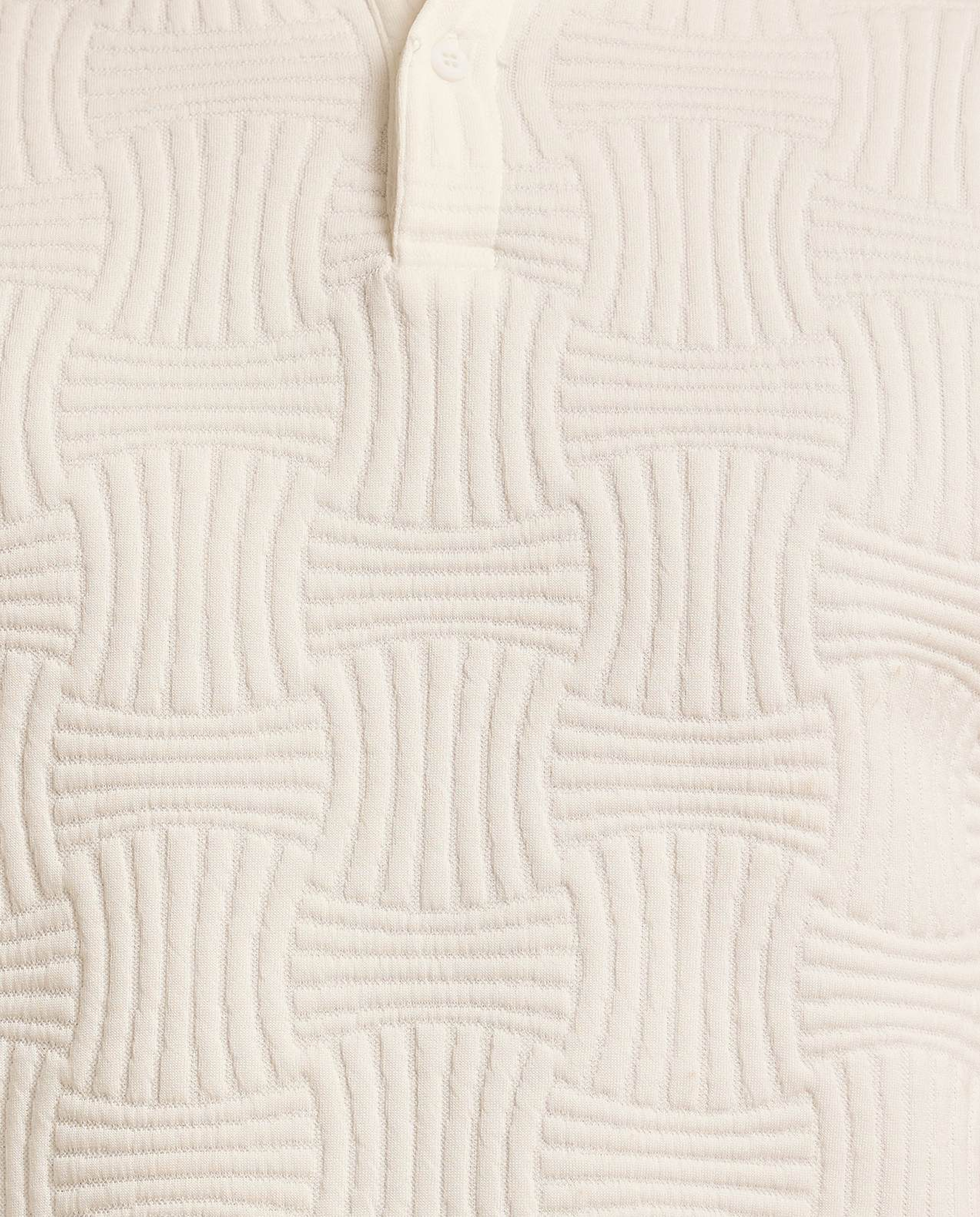 Textured Polo T-Shirt with Short Sleeves