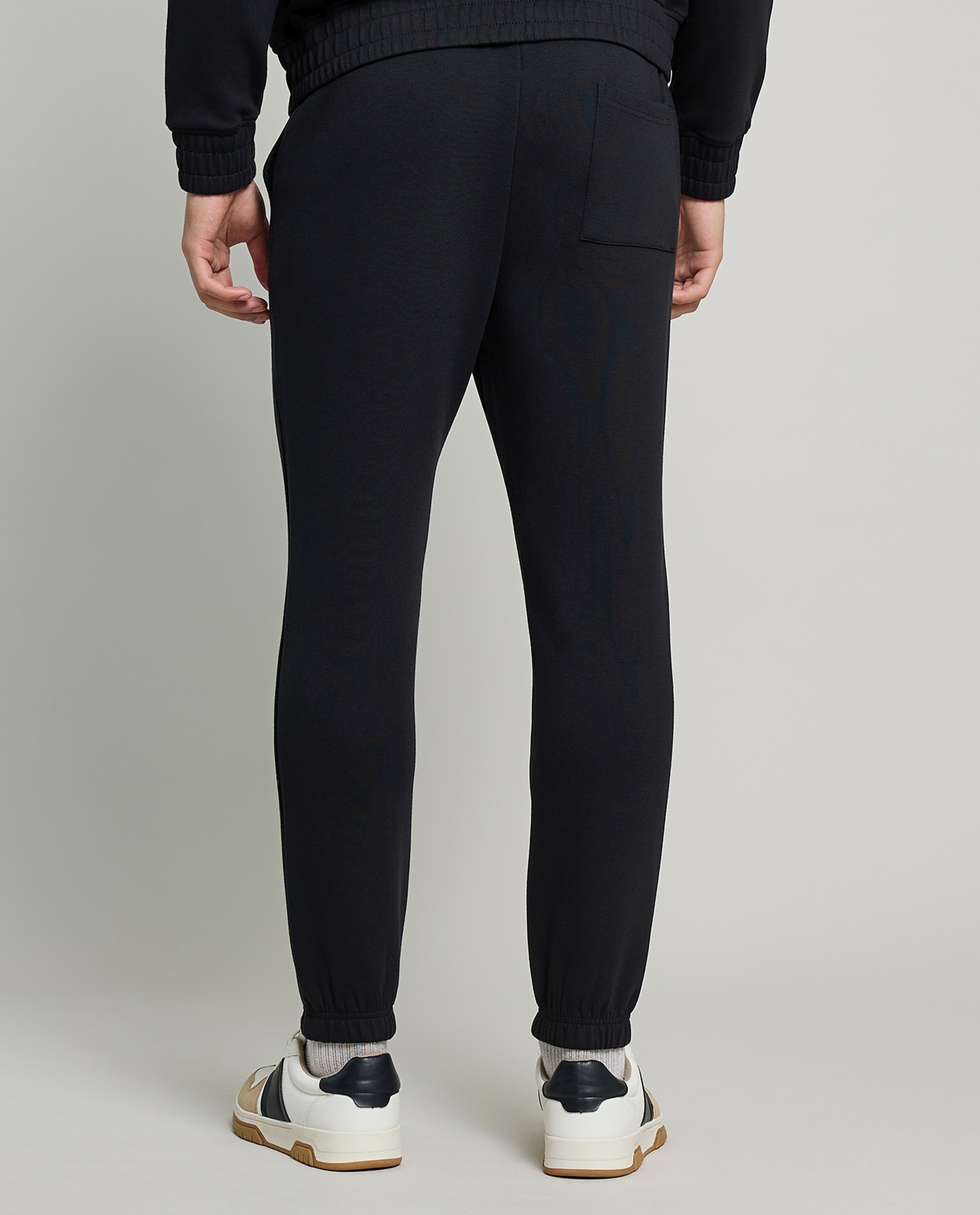 Solid Joggers with Drawstring Waist