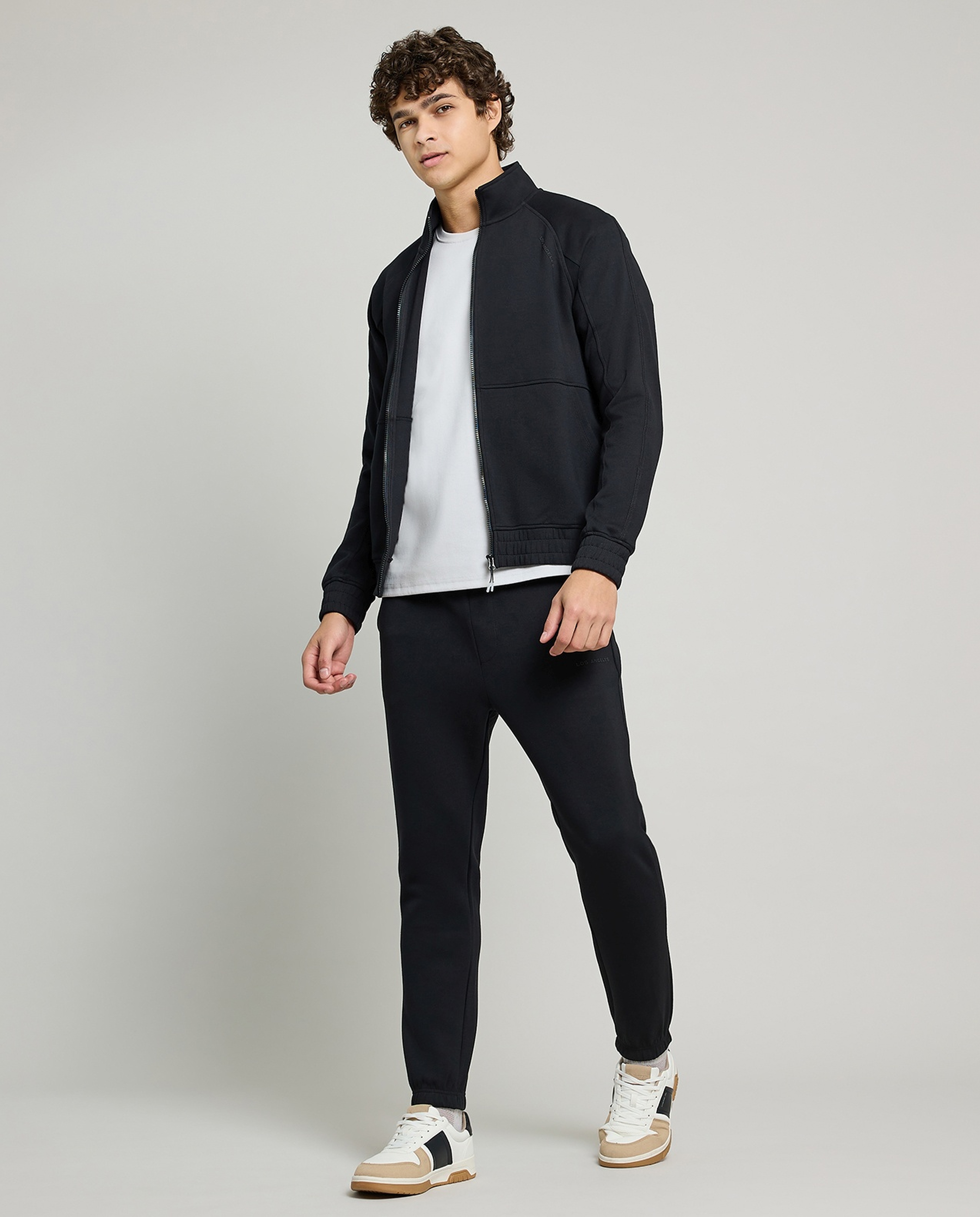 Solid Joggers with Drawstring Waist