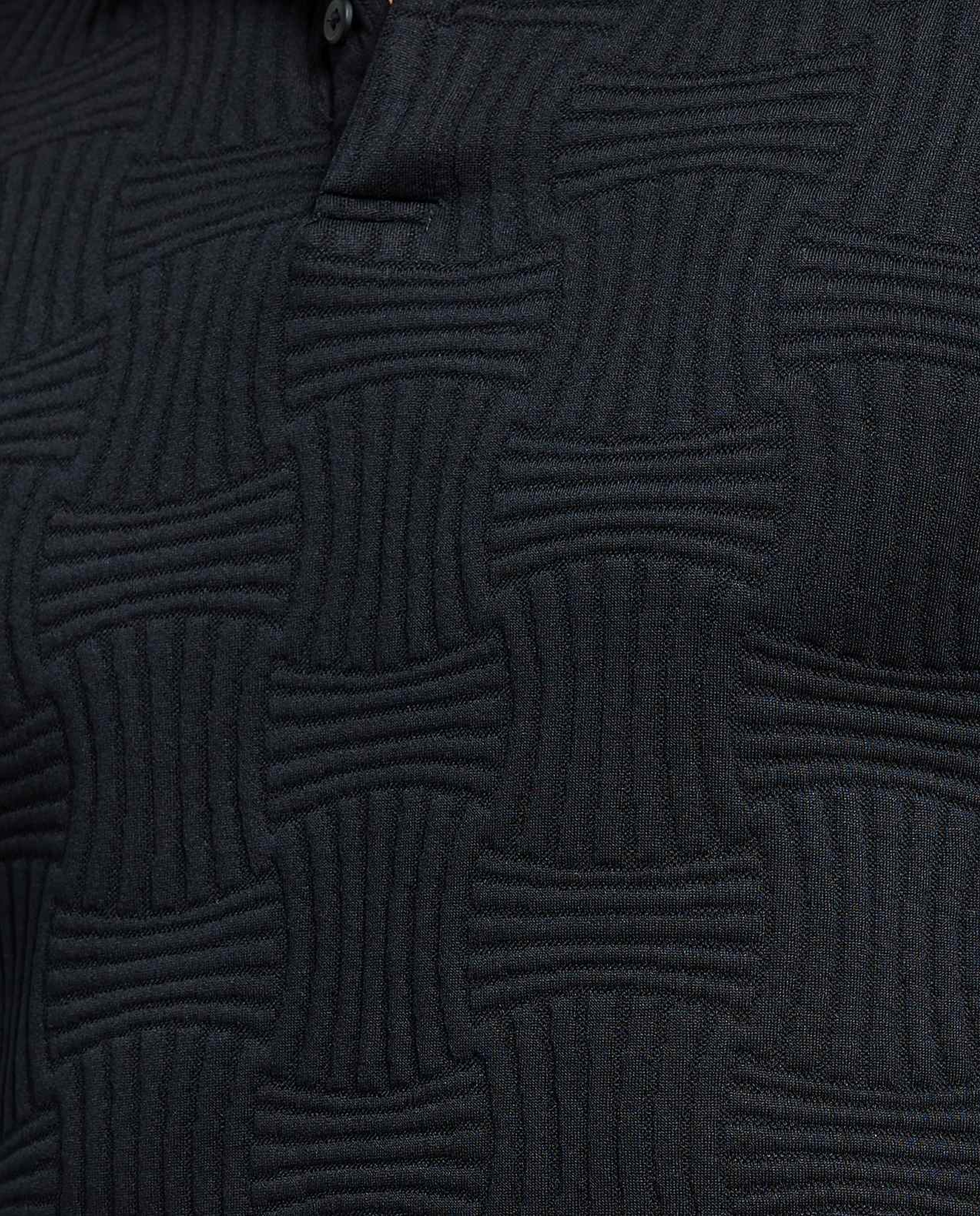 Textured Polo T-Shirt with Short Sleeves