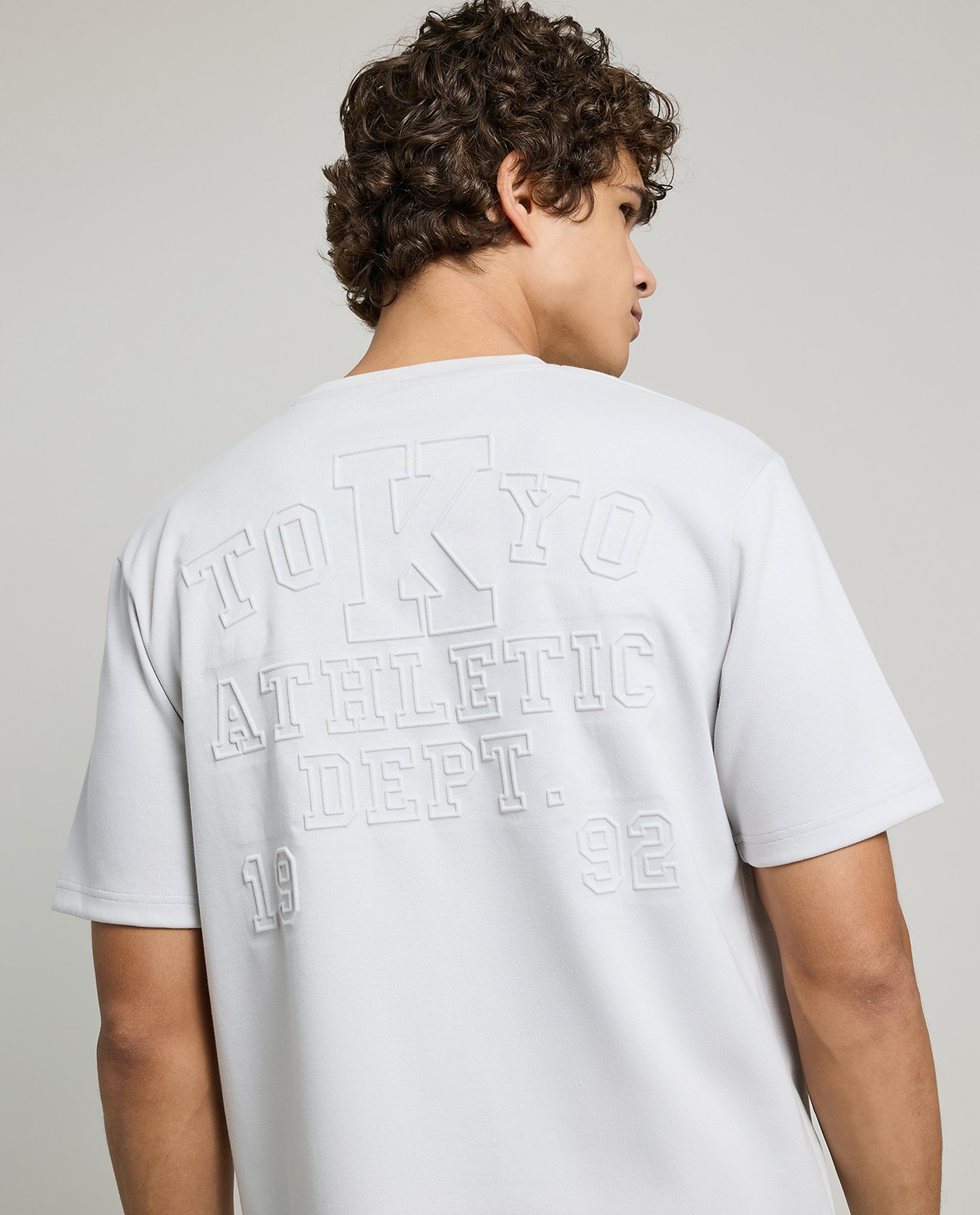 Solid T-Shirt with Crew Neck and Short Sleeves
