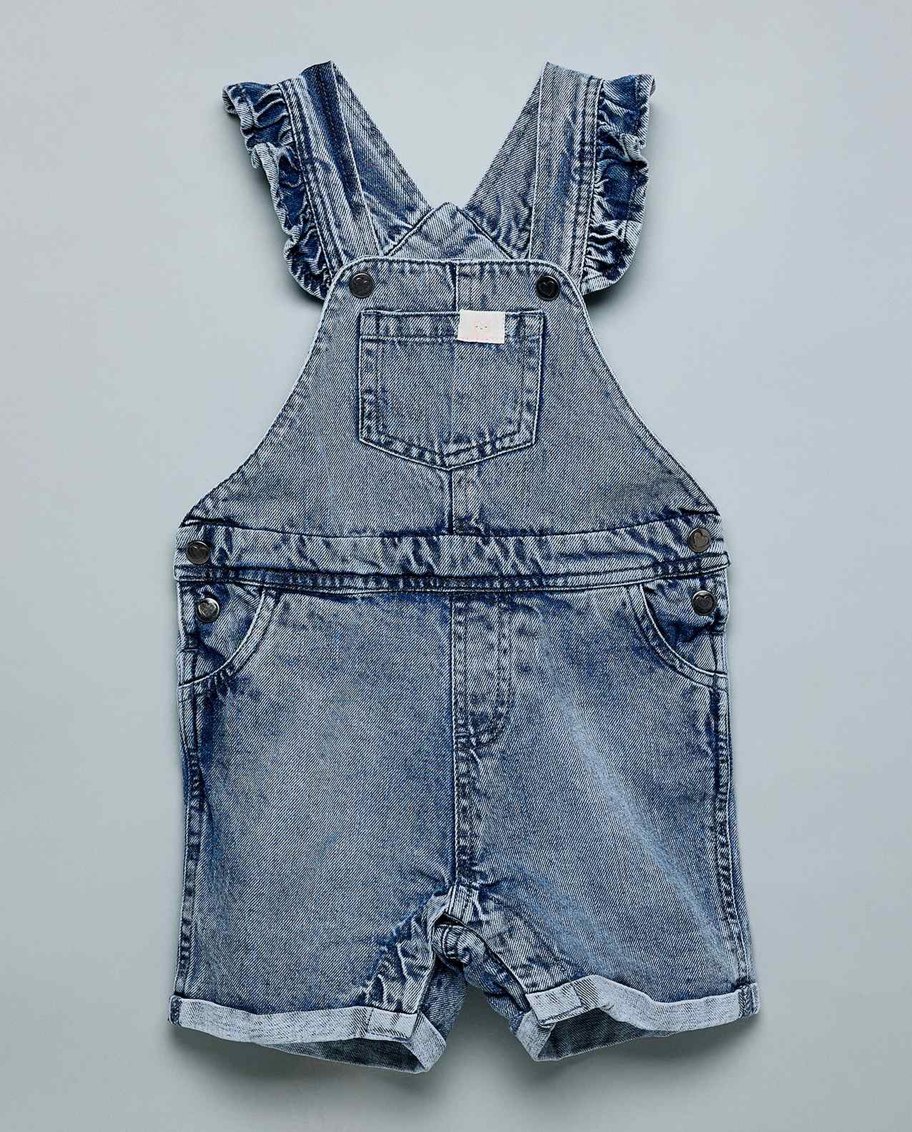 Printed T-Shirt and Dungaree Set