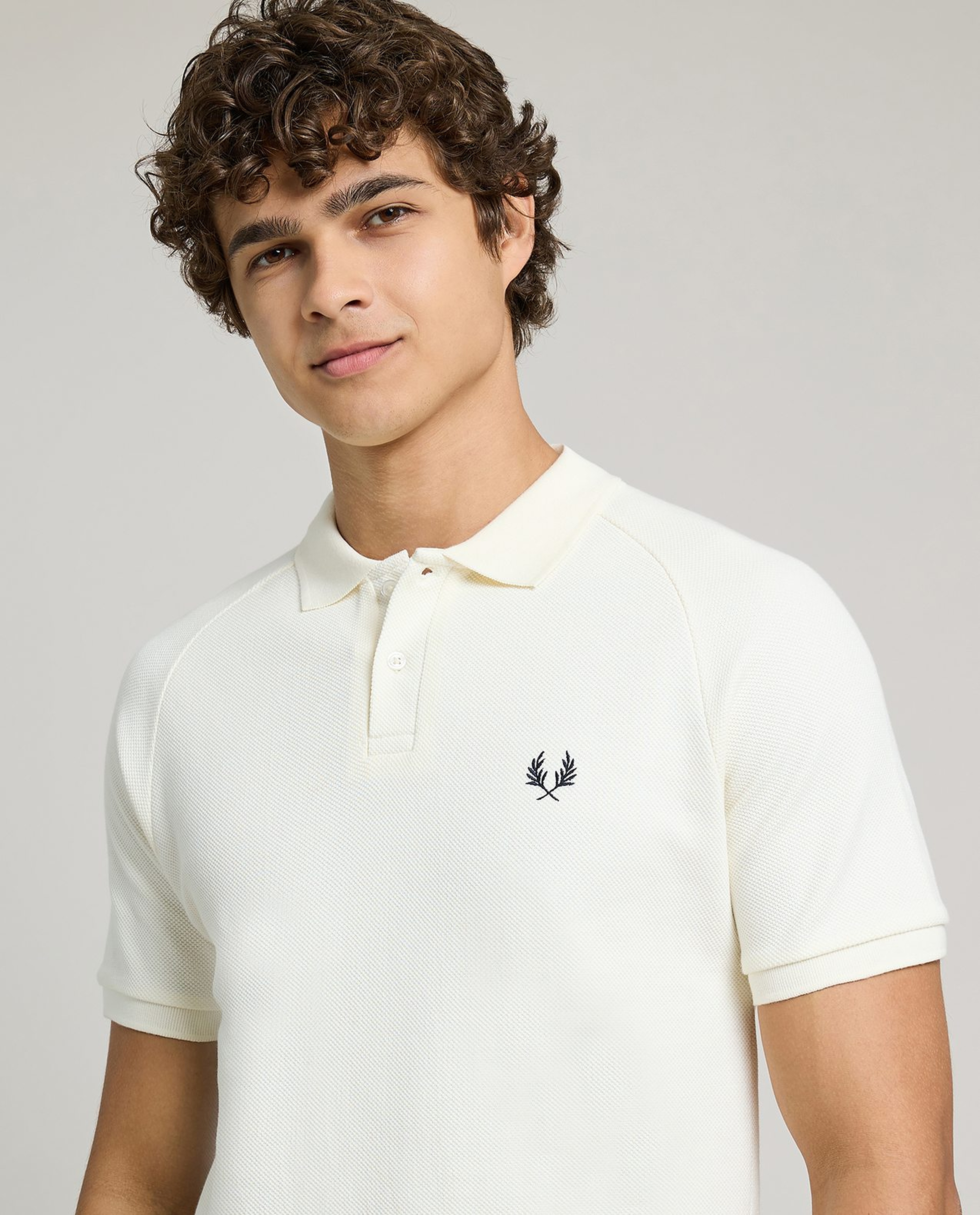 Logo Detail Polo T-Shirt with Short Sleeves