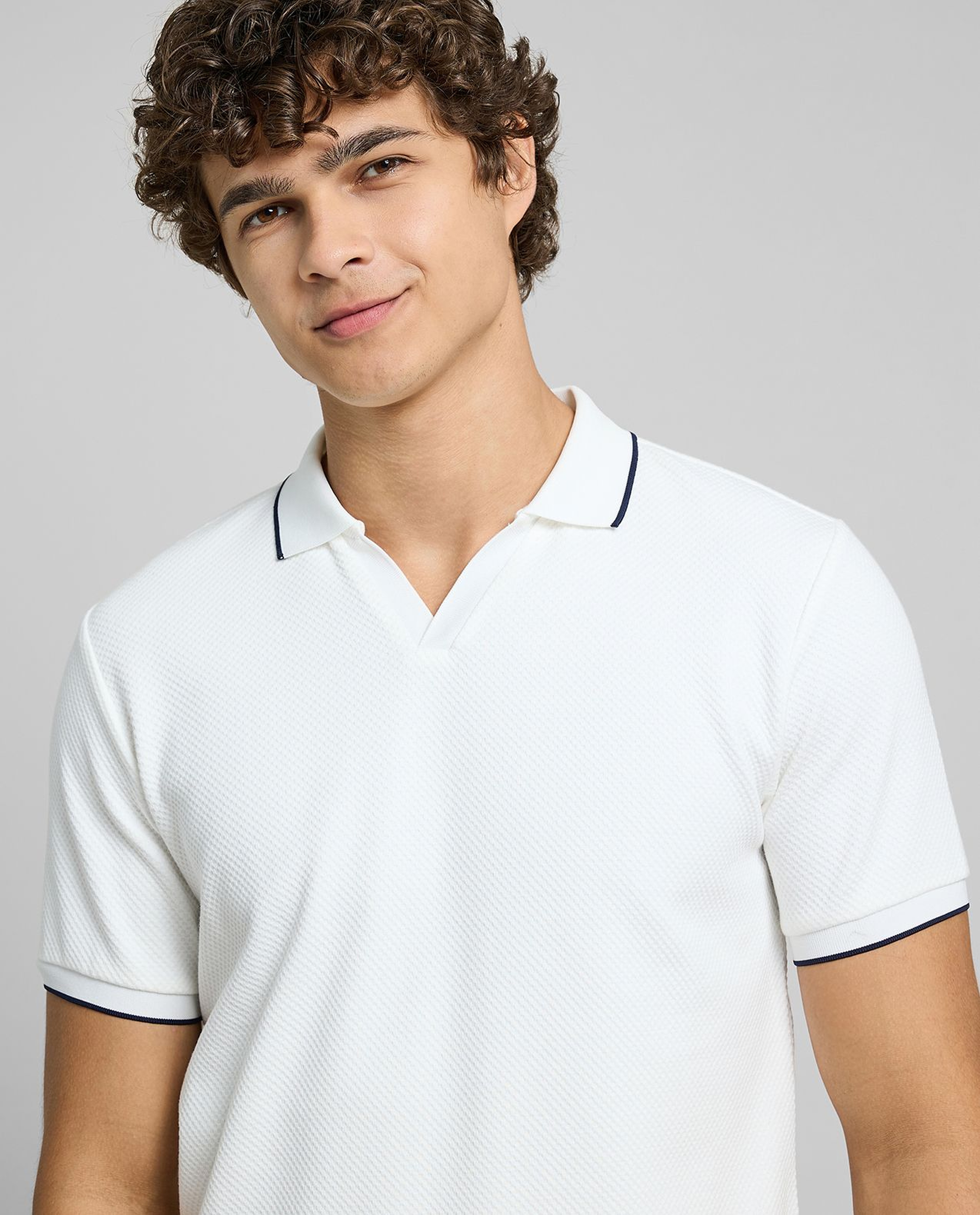 Embroidered Polo T-Shirt with Short Sleeves