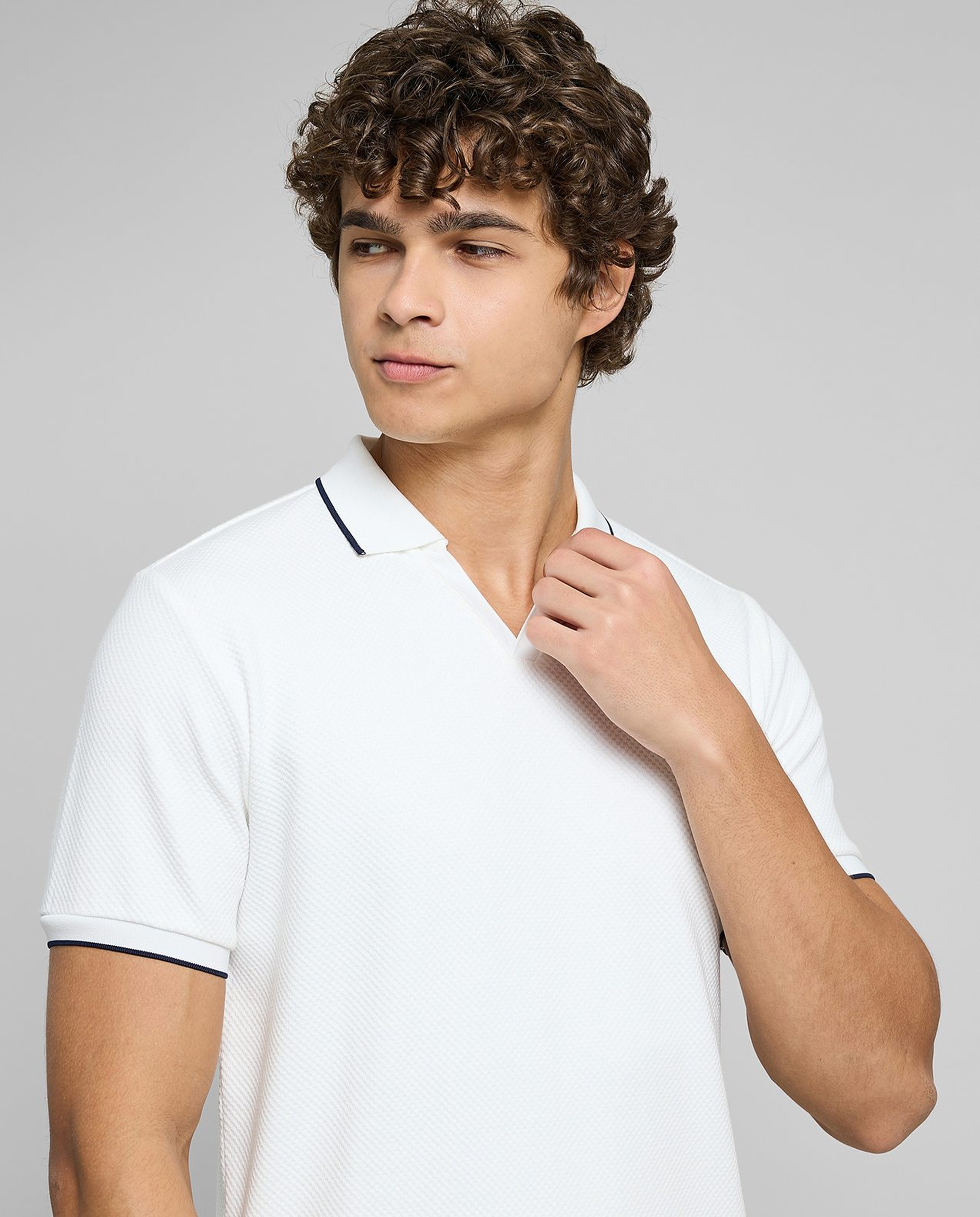 Embroidered Polo T-Shirt with Short Sleeves