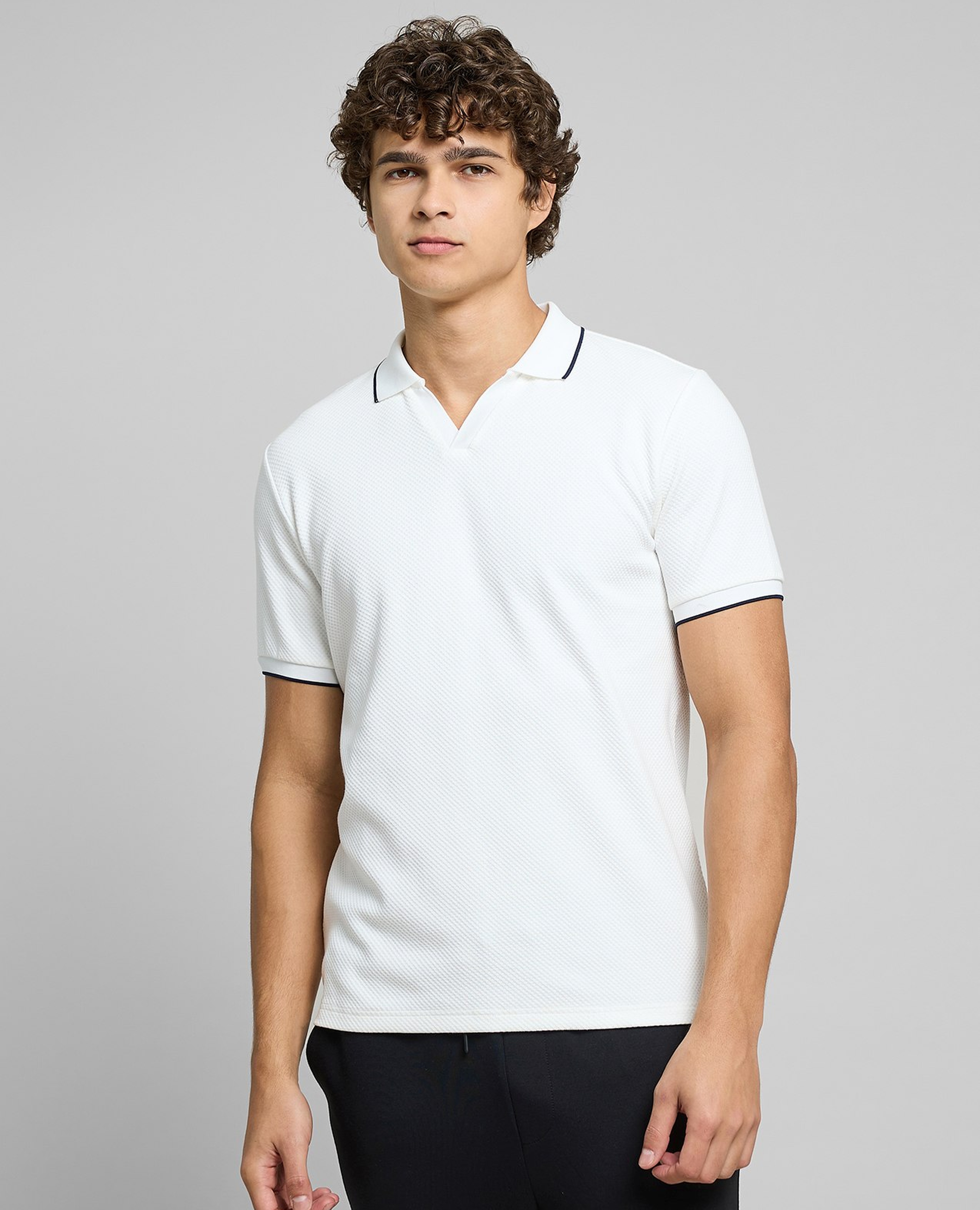 Embroidered Polo T-Shirt with Short Sleeves