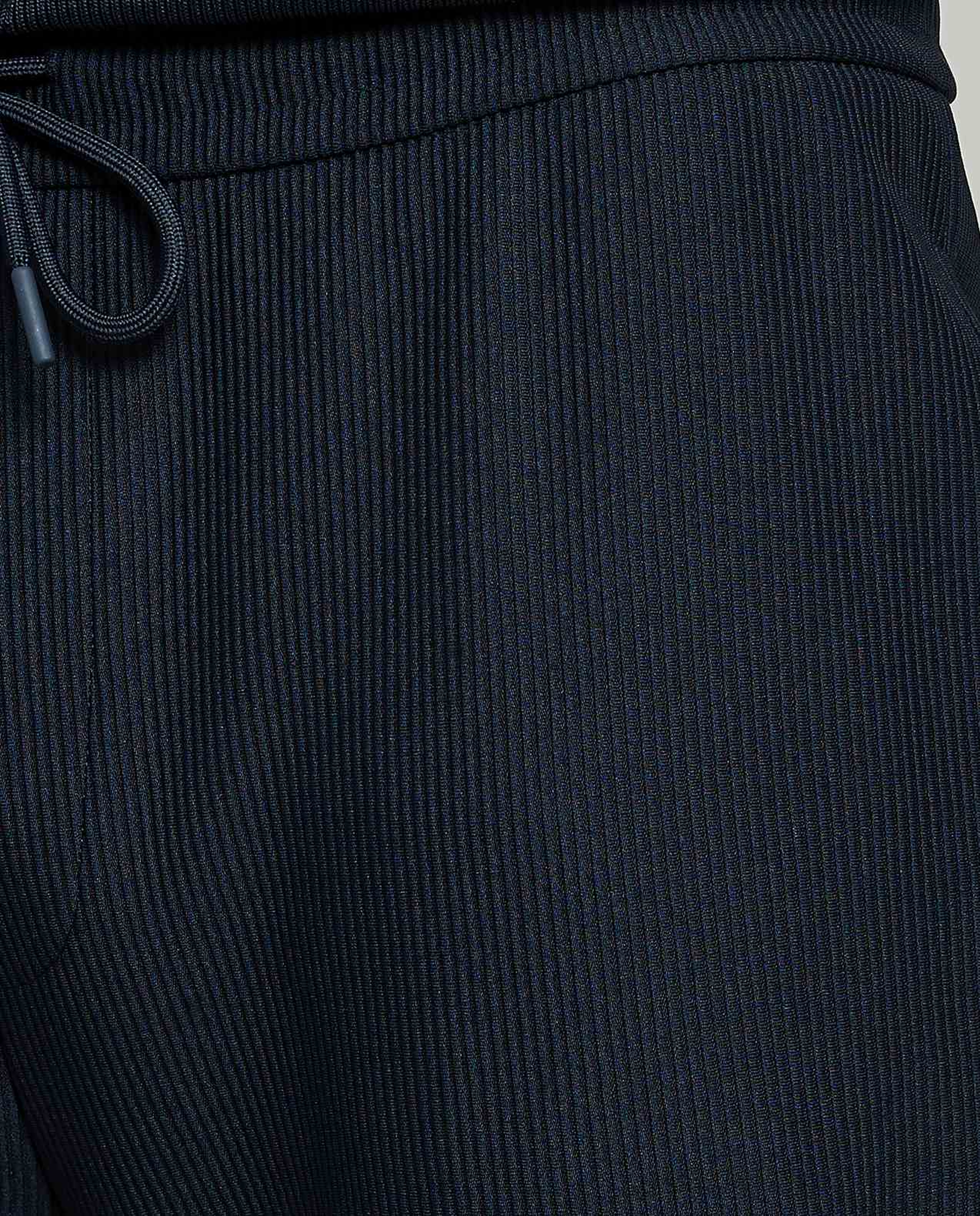 Ribbed Knit Pants with Drawstring Waist