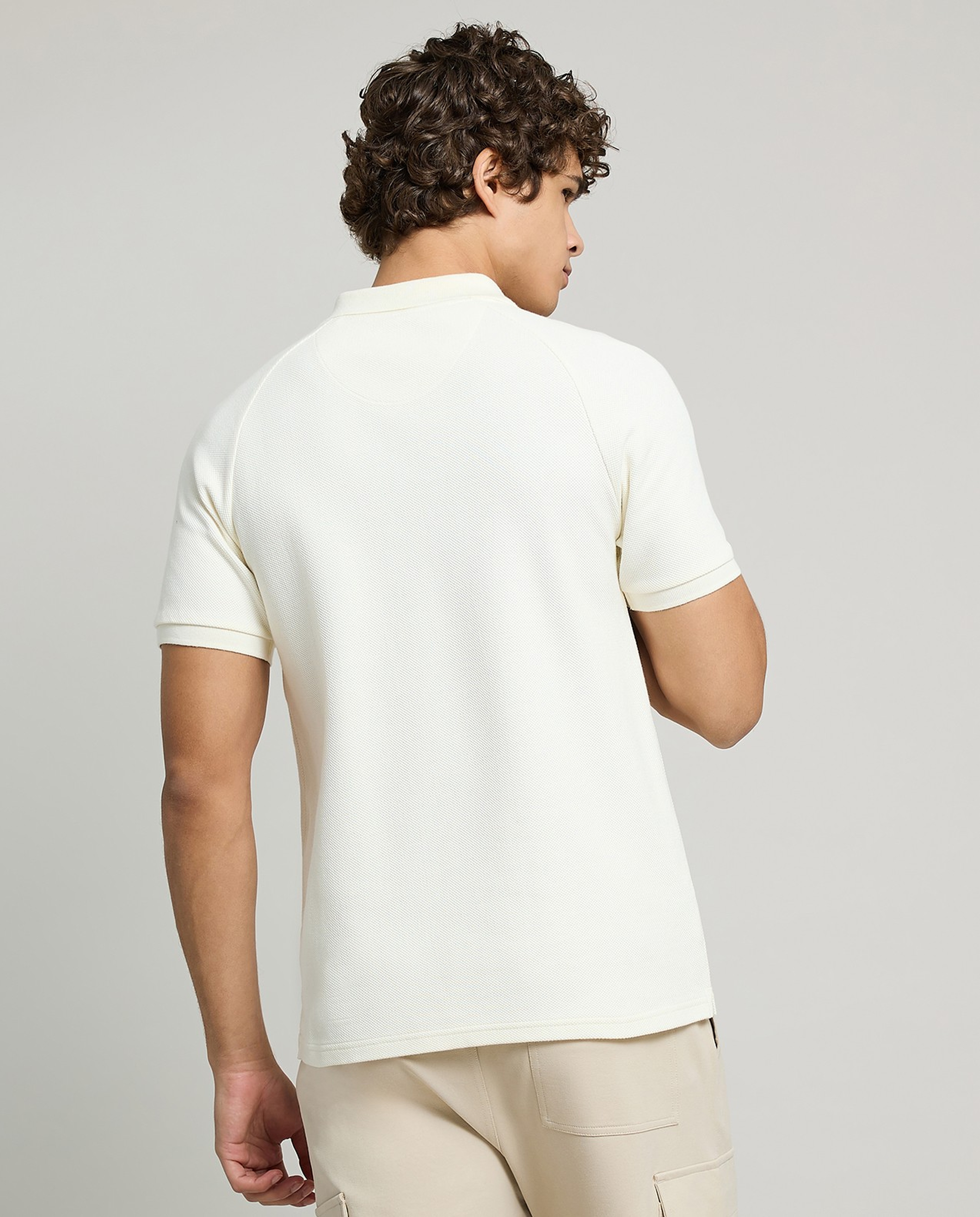 Logo Detail Polo T-Shirt with Short Sleeves