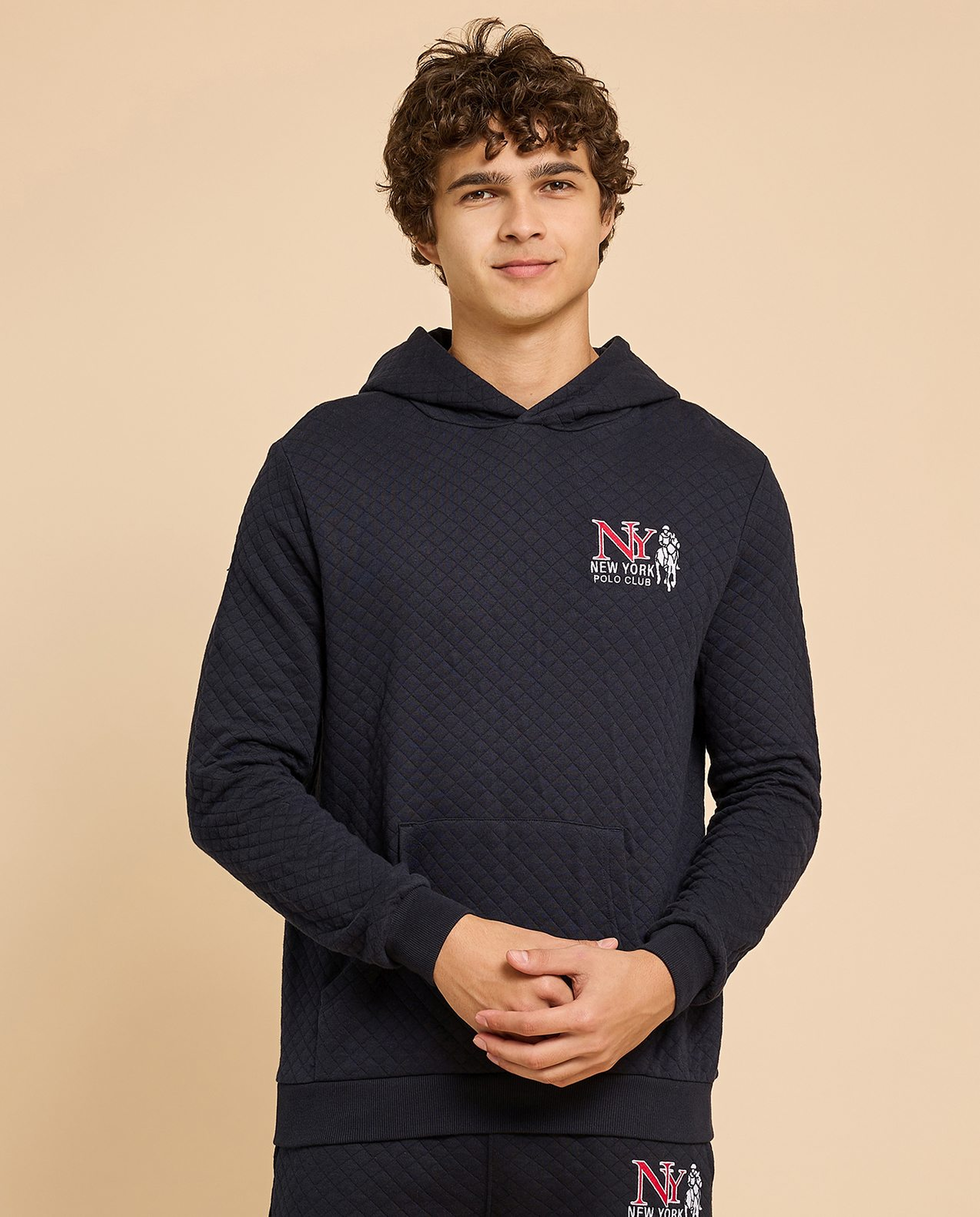 Quilted Hoodie with Long Sleeves