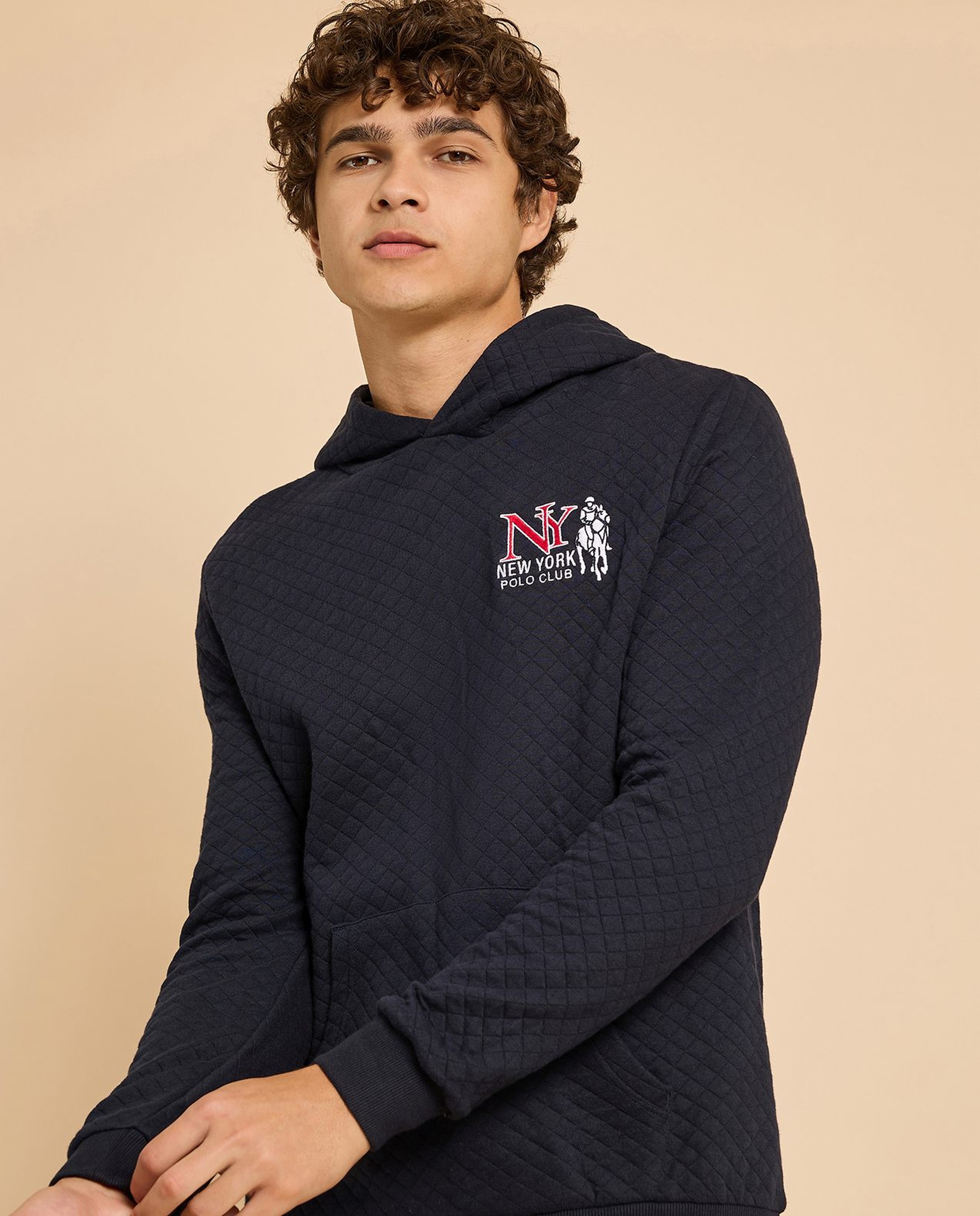 Quilted Hoodie with Long Sleeves