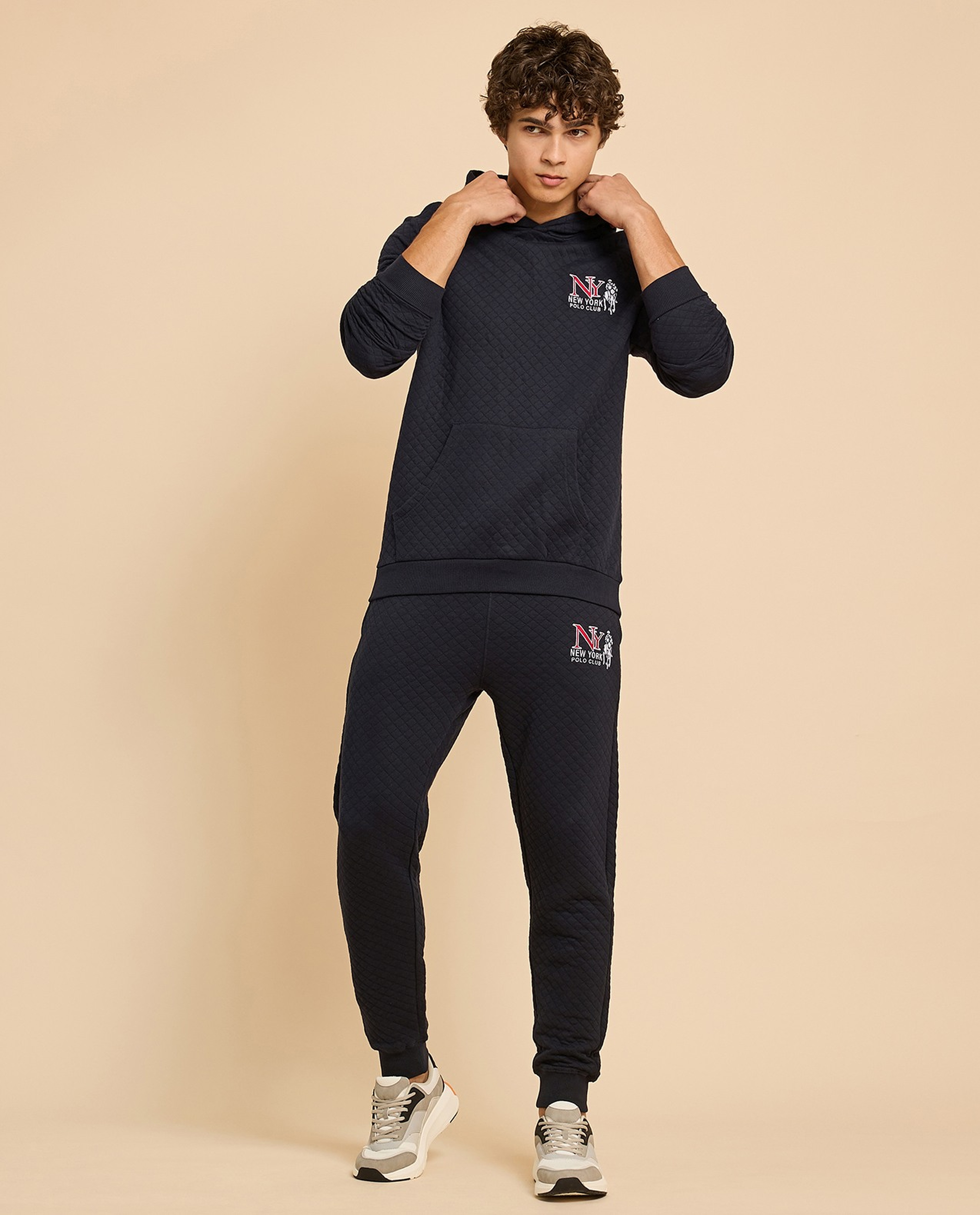 Quilted Hoodie with Long Sleeves