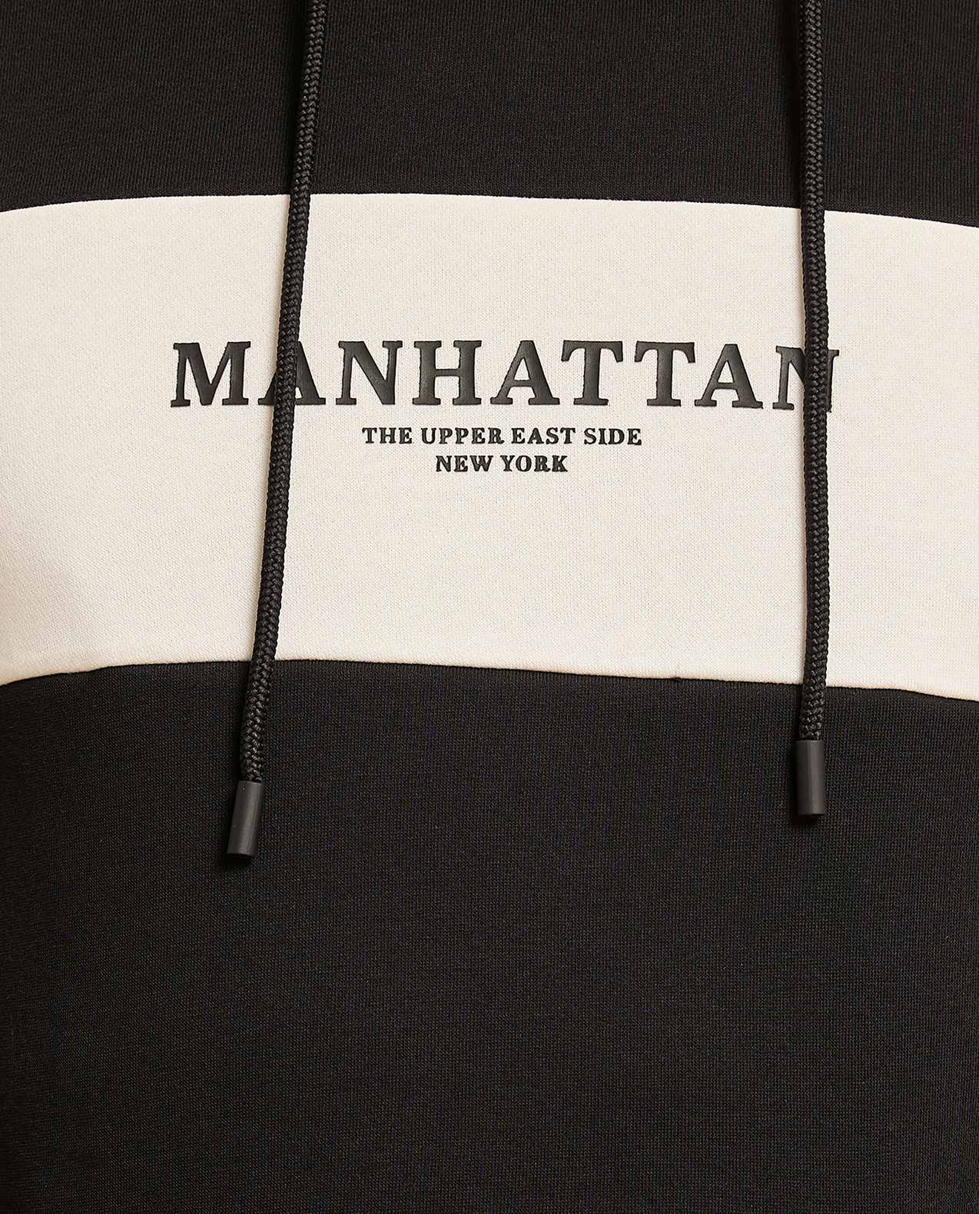 Color Block Hoodie with Long Sleeves