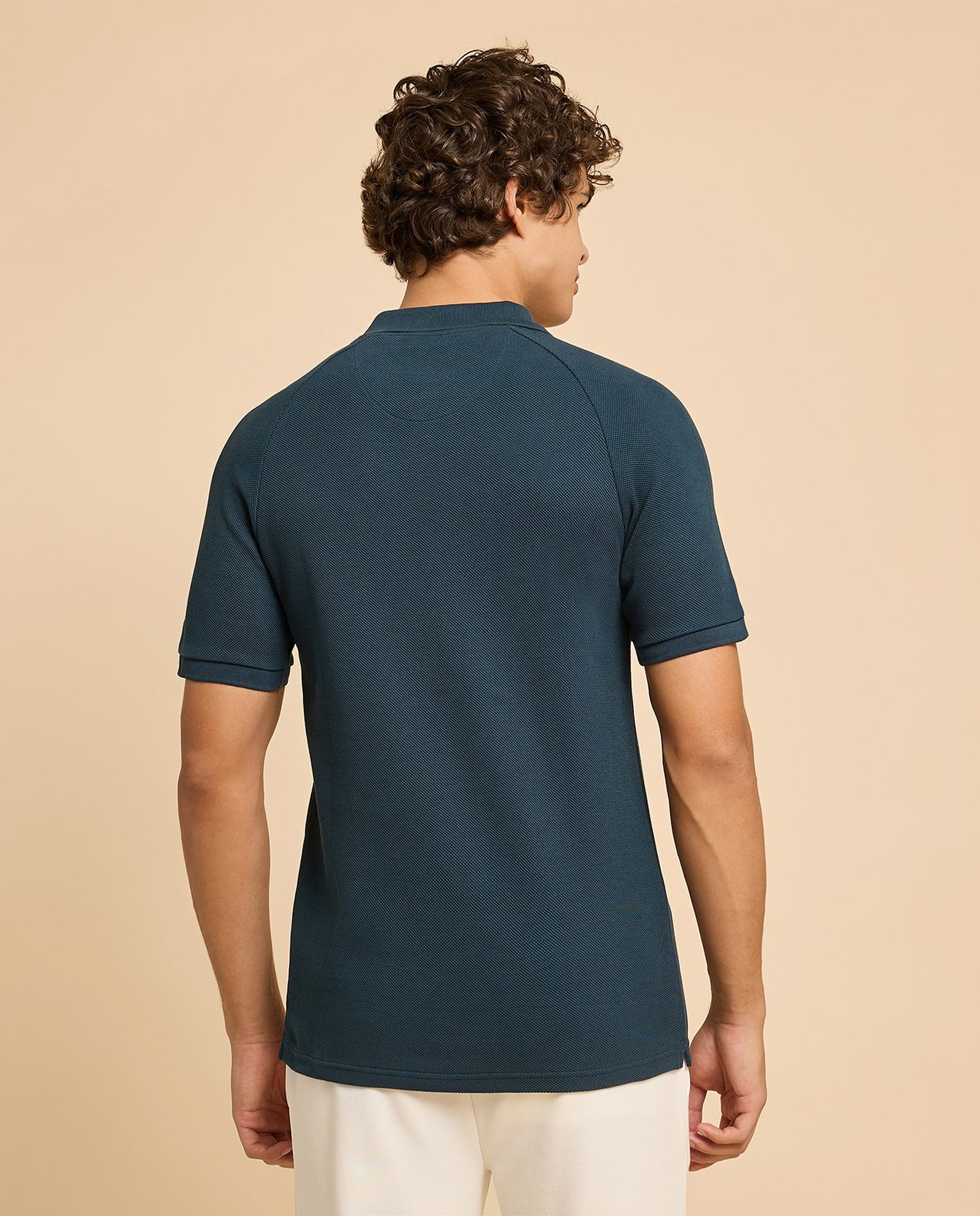 Logo Detail Polo T-Shirt with Short Sleeves