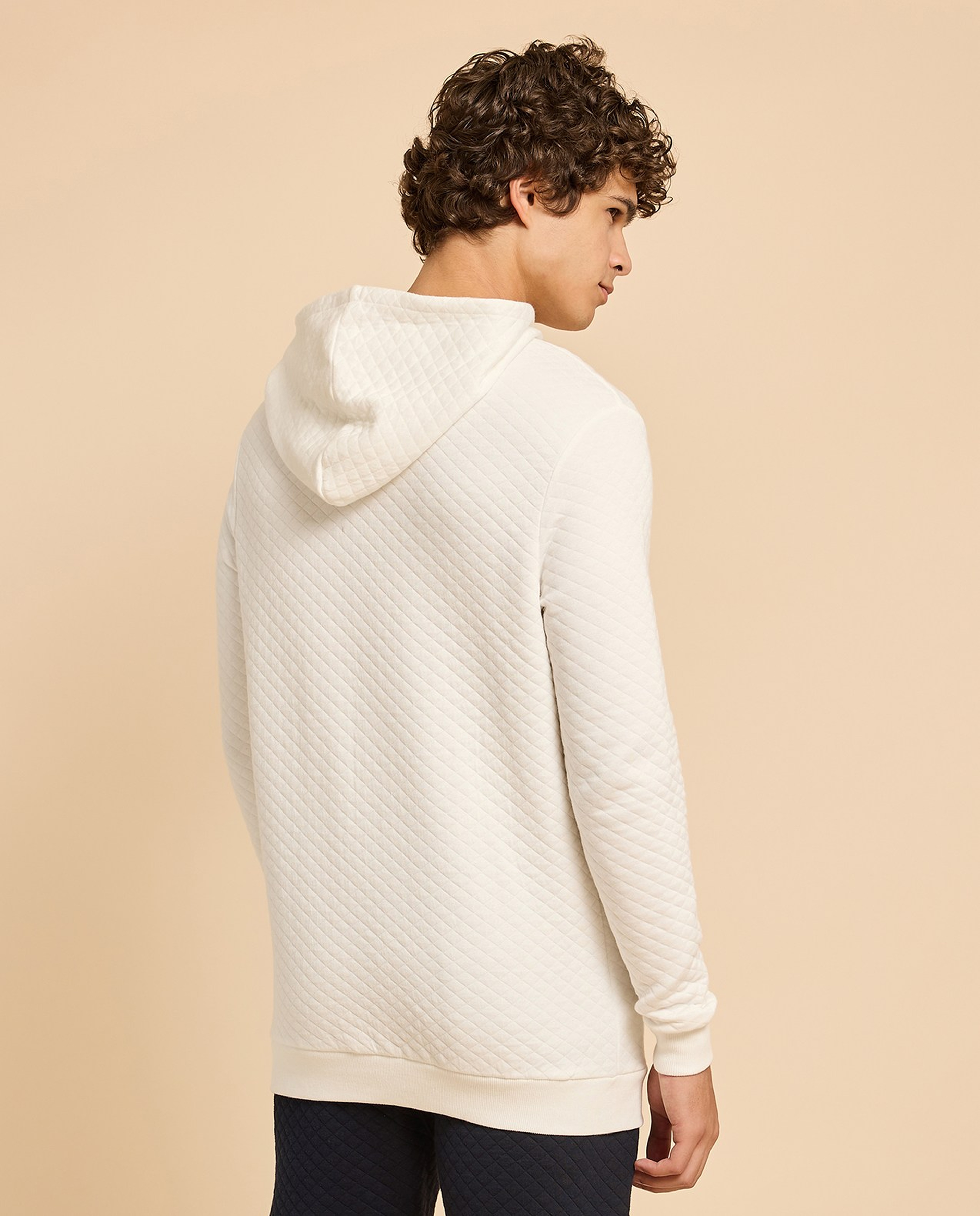 Quilted Hoodie with Long Sleeves