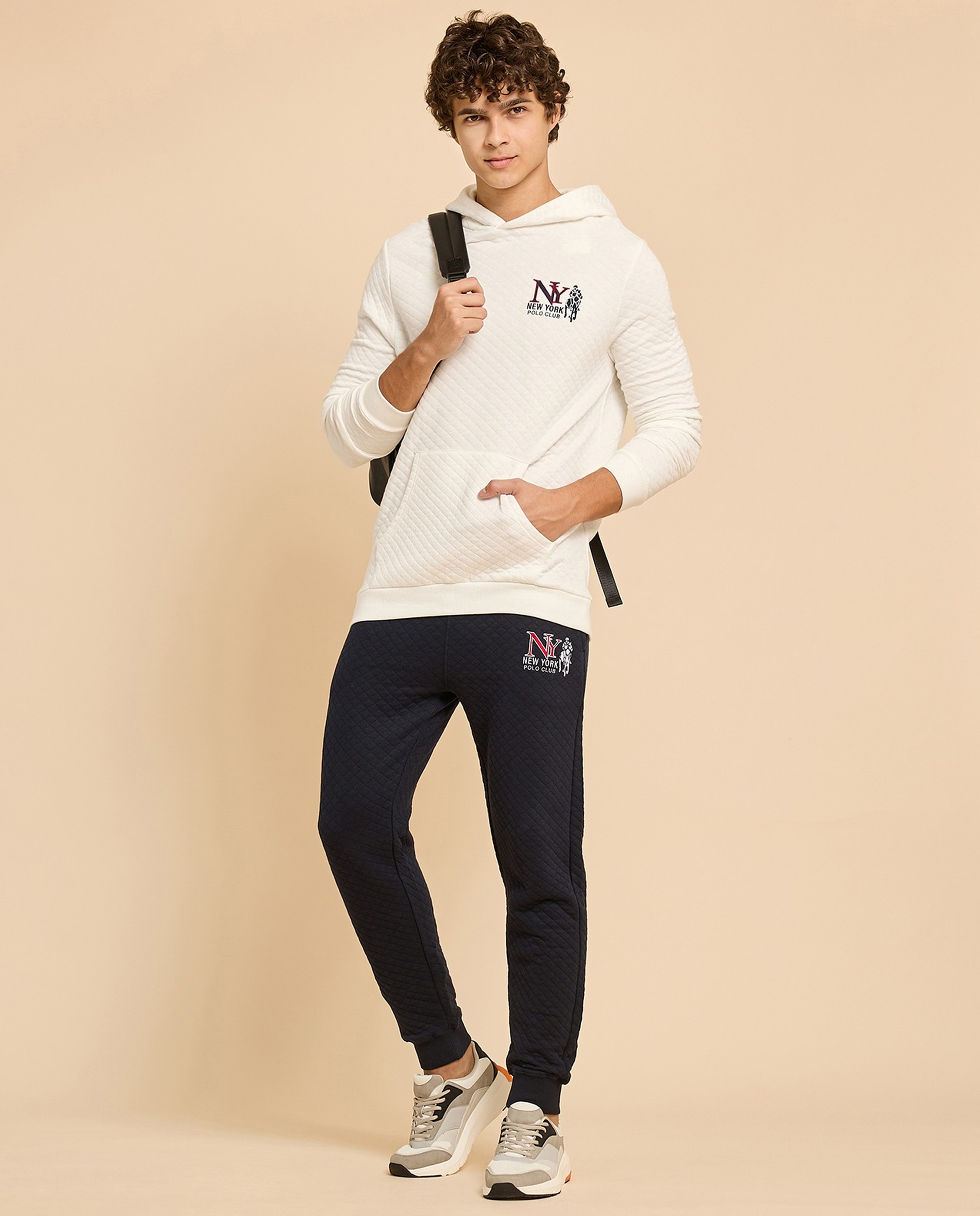 Quilted Hoodie with Long Sleeves