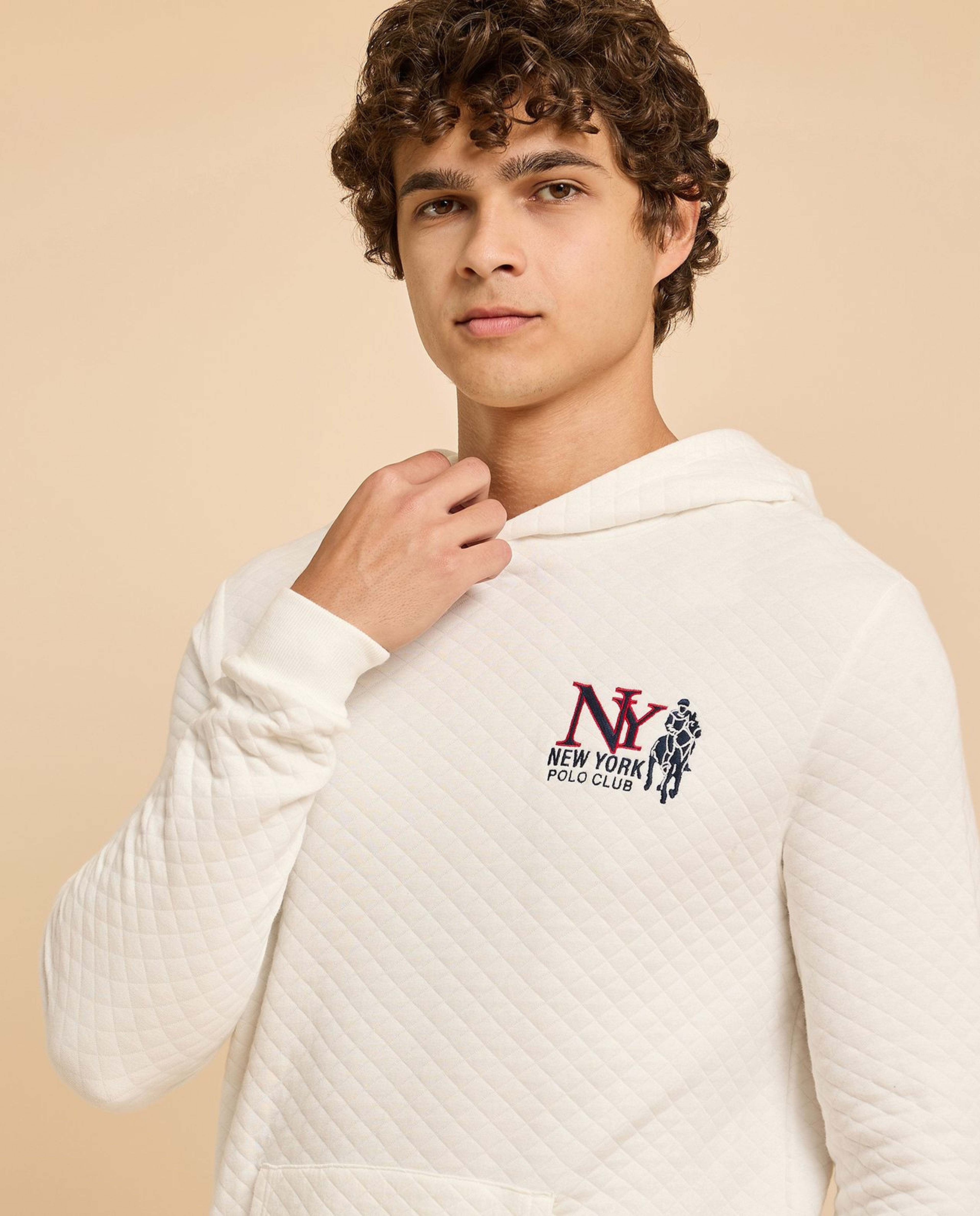 Quilted Hoodie with Long Sleeves