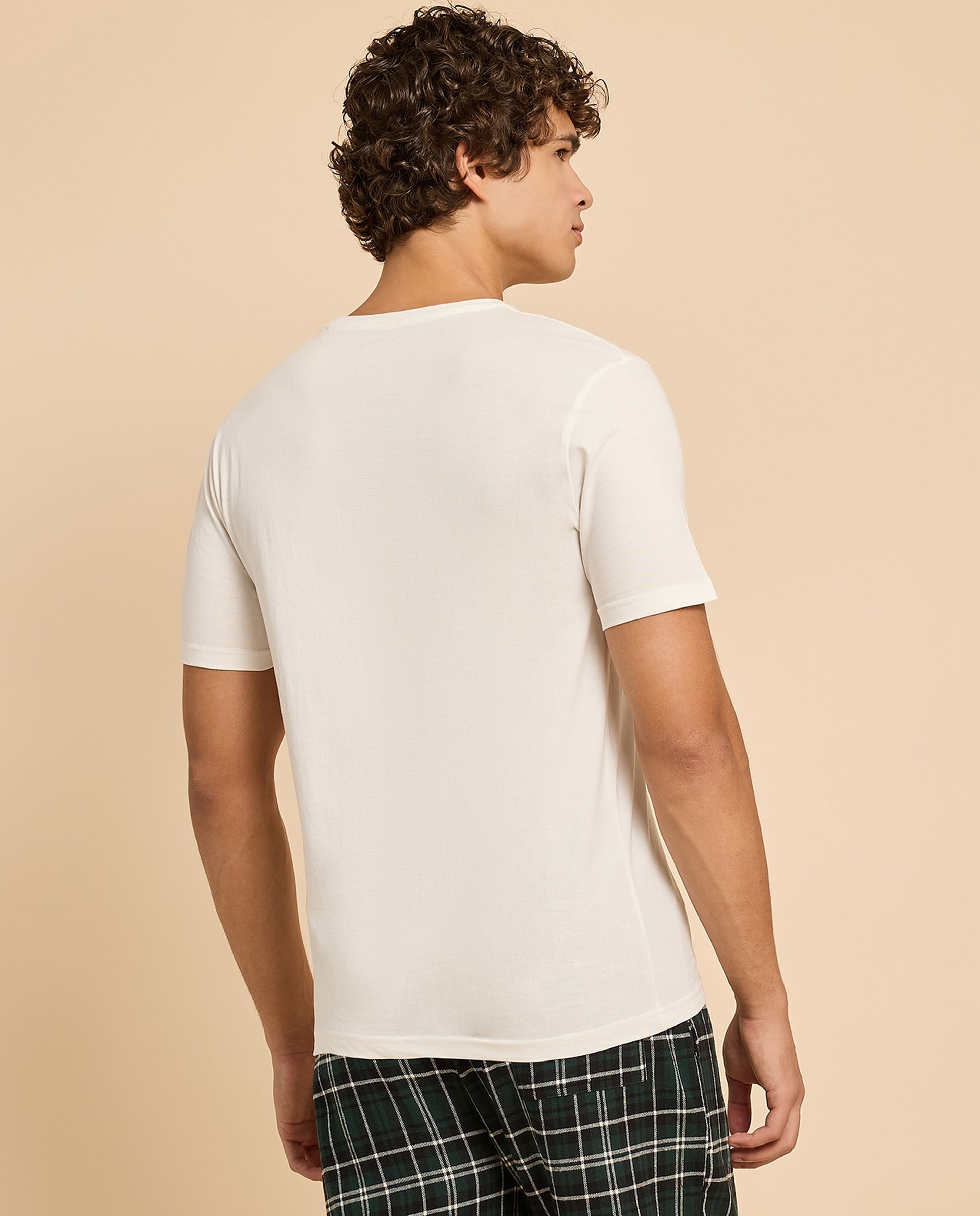 Solid T-Shirt with Crew Neck and Short Sleeves