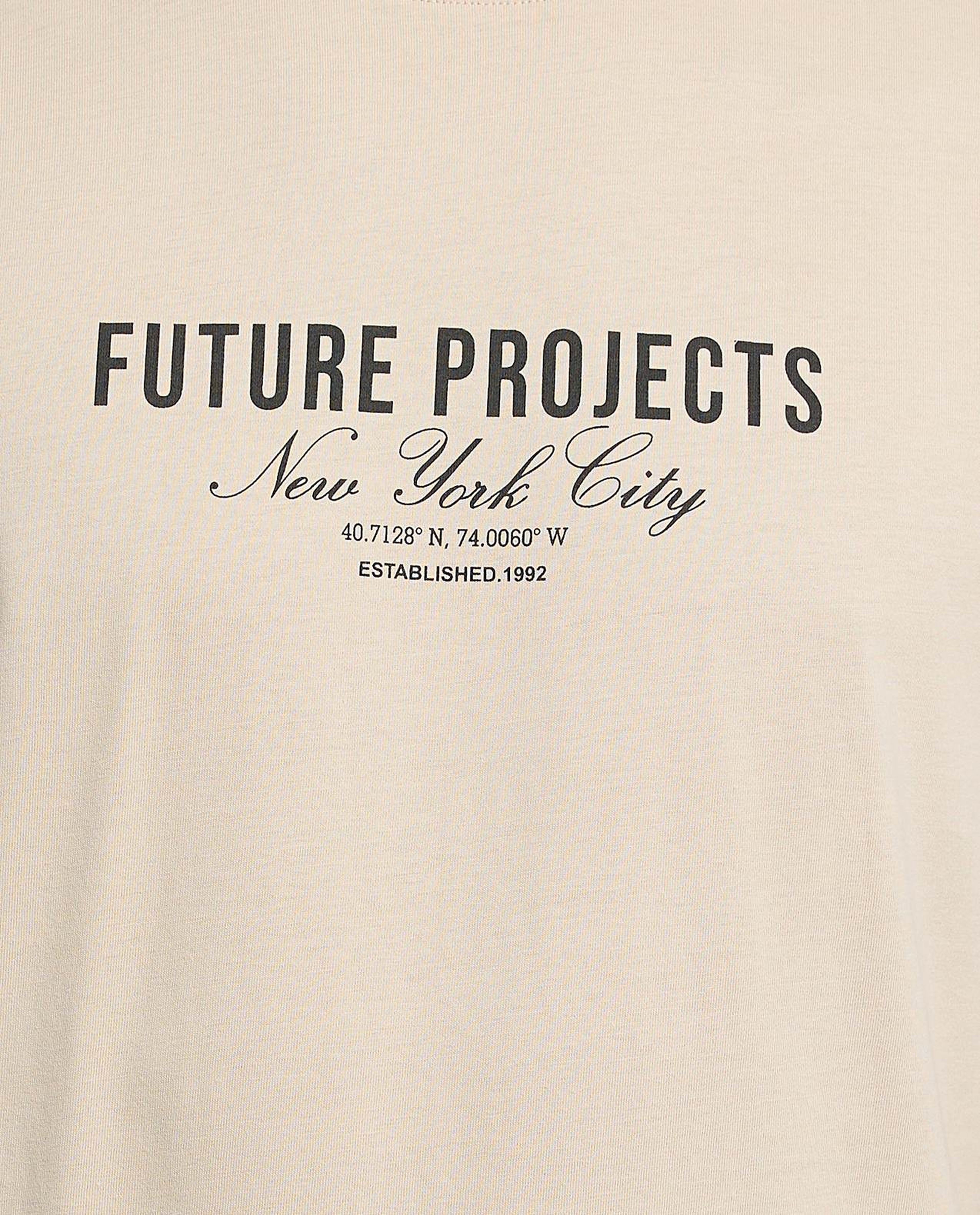 Typography Print T-Shirt with Crew Neck and Short Sleeves