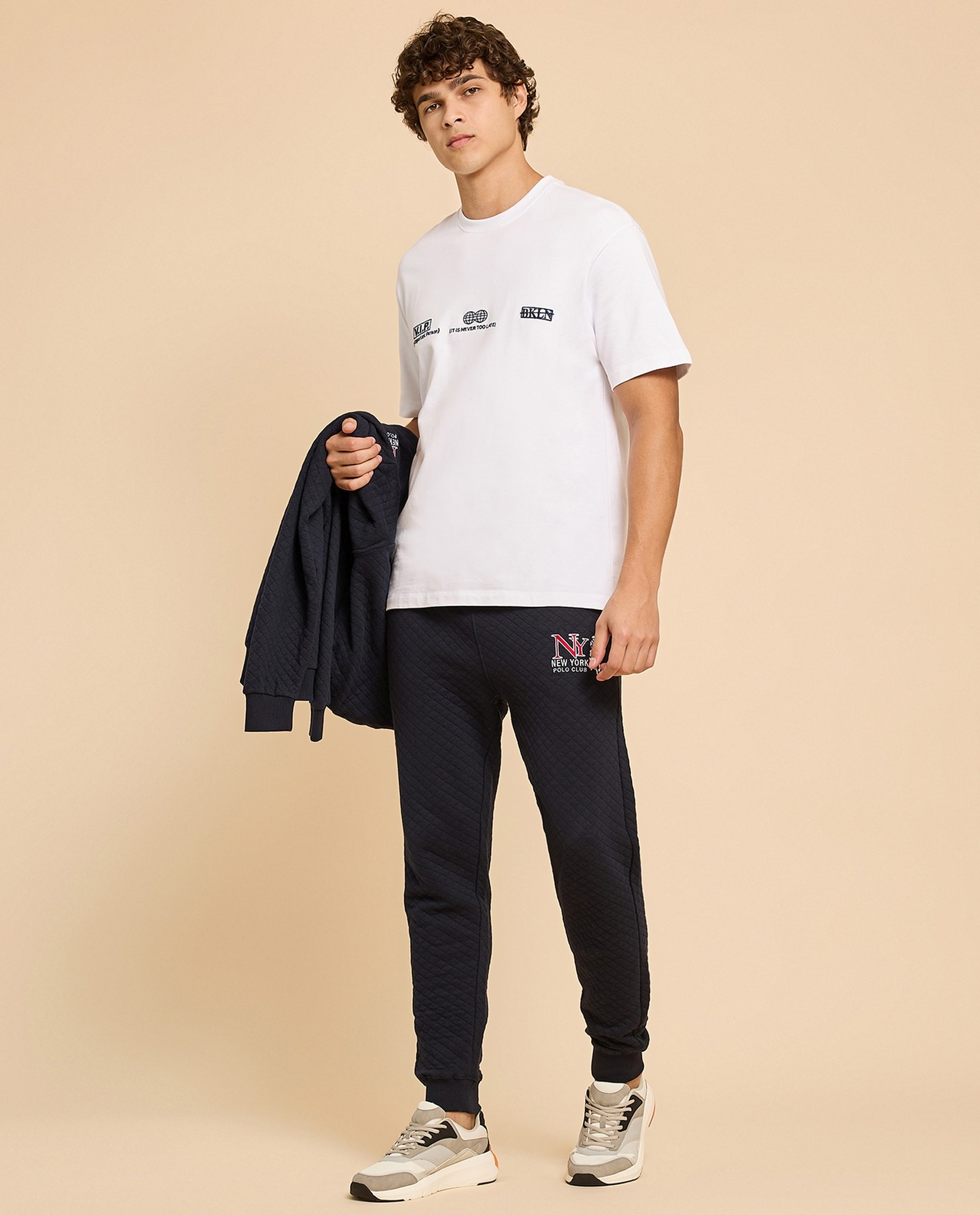 Printed T-Shirt with Crew Neck and Short Sleeves