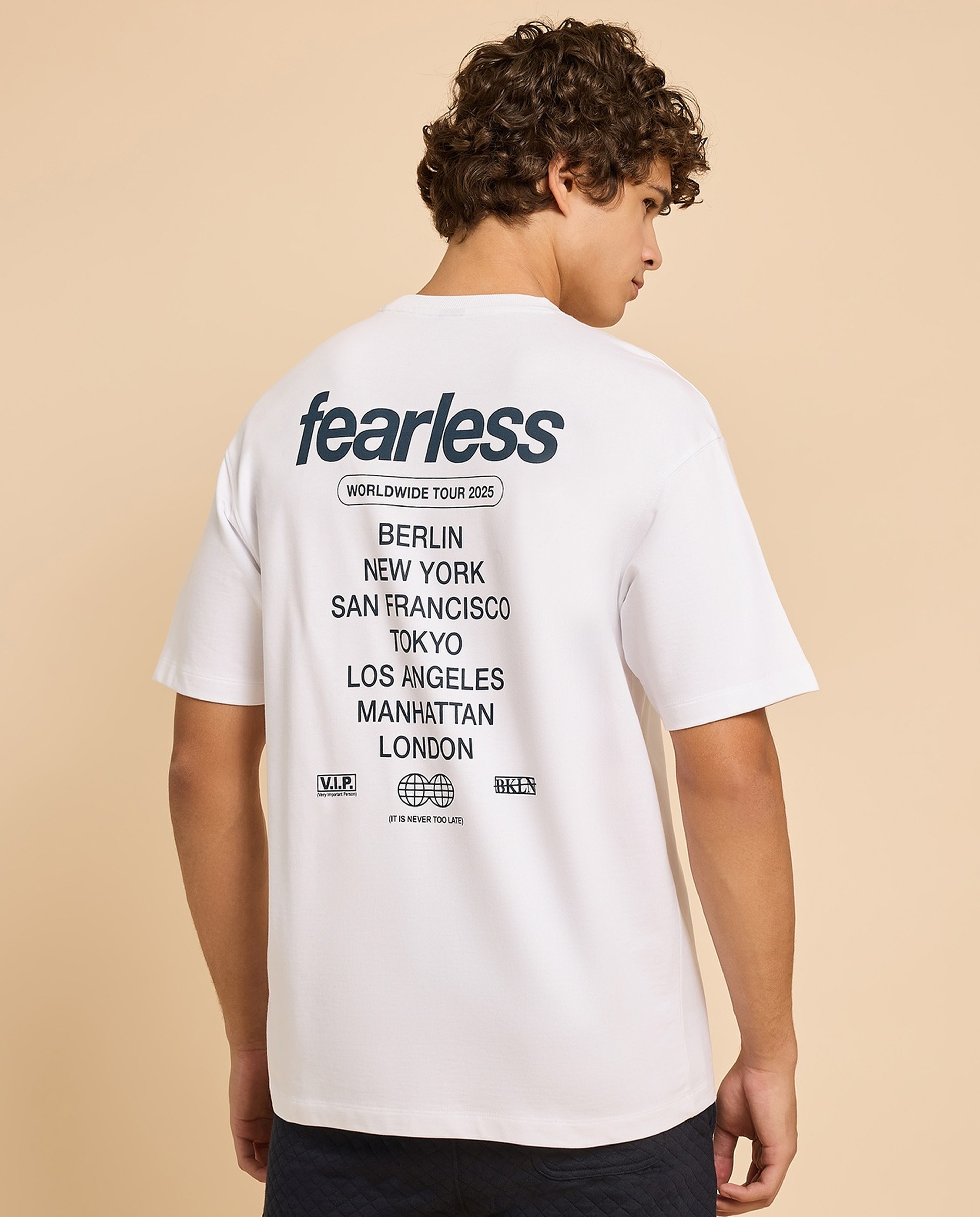 Printed T-Shirt with Crew Neck and Short Sleeves