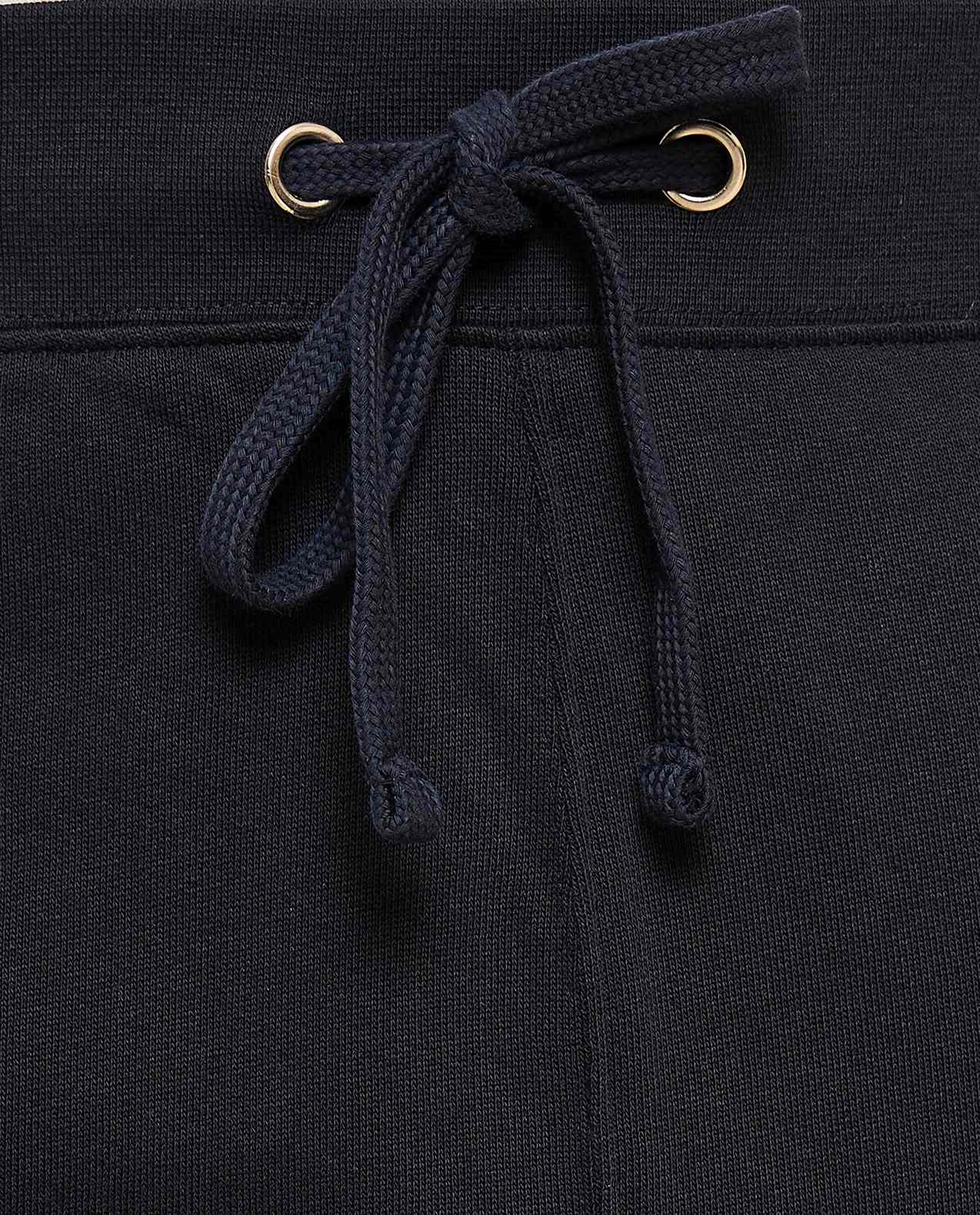 Appliqued Joggers with Drawstring Waist